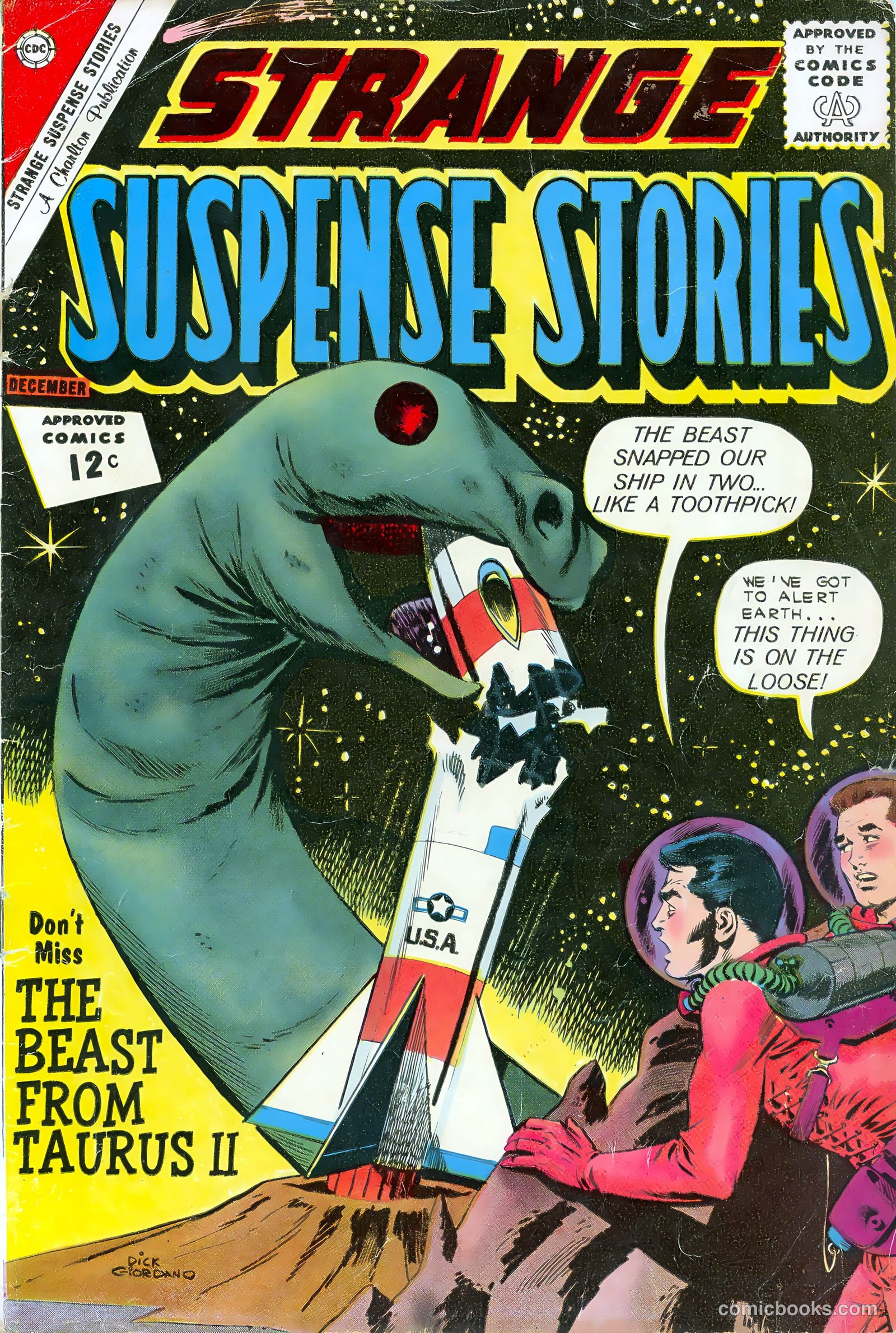 Strange Suspense Stories #62 cover