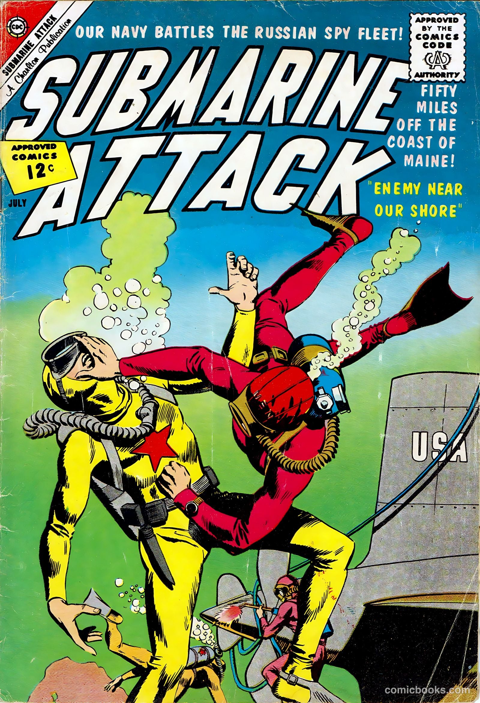 Submarine Attack #34 cover