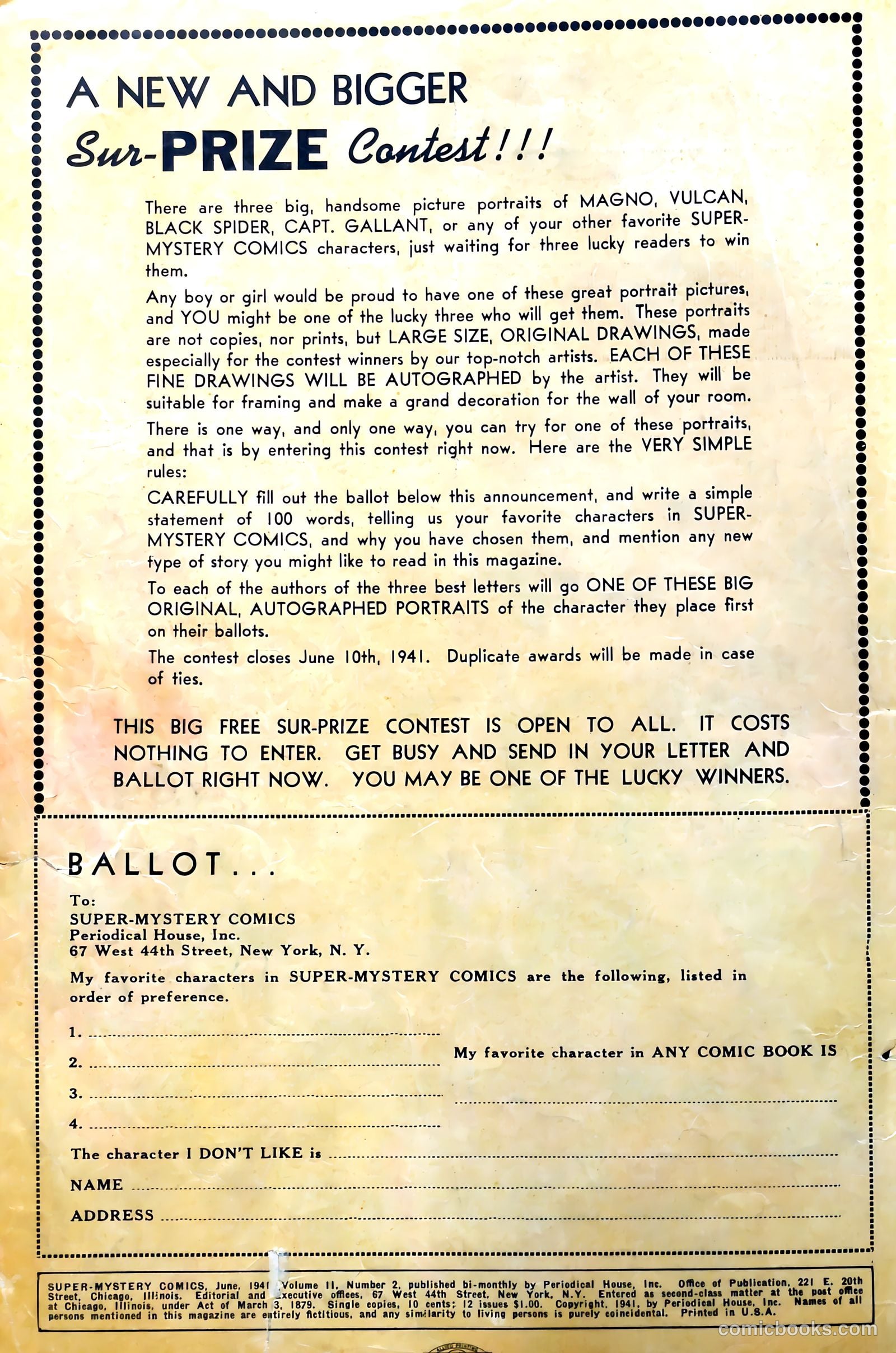 Super-Mystery Comics #2 (1944) — page 2 of 68