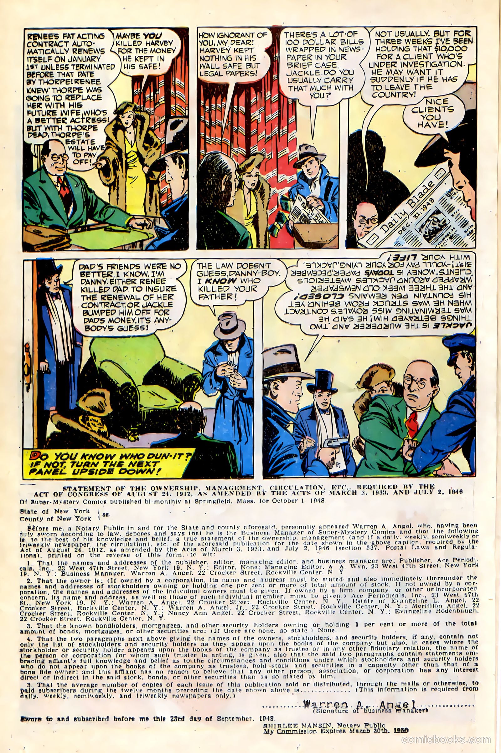 Super-Mystery Comics #4 (1947) — page 22 of 36
