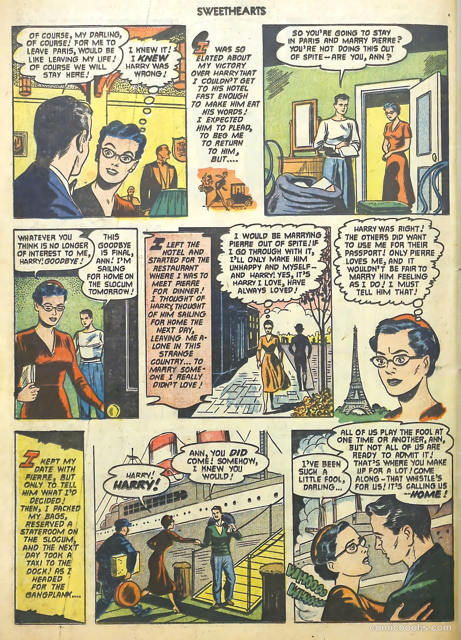 Sweethearts #110 (1952) — page 34 of 36