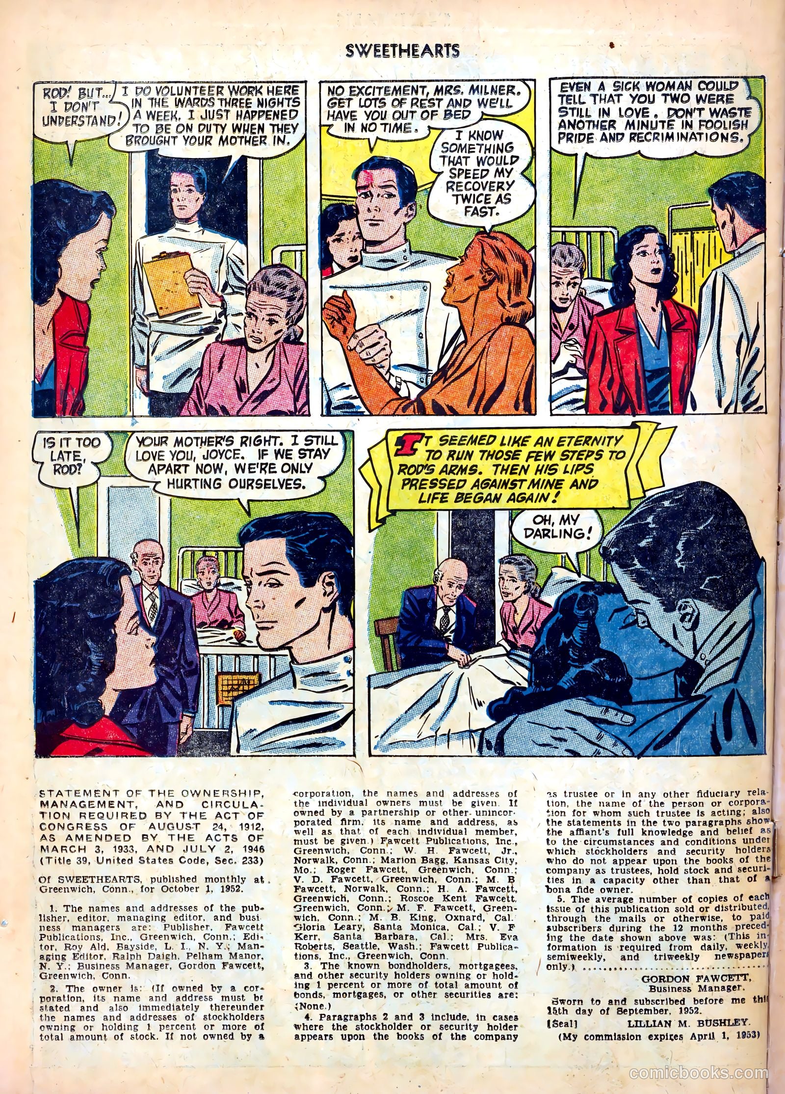 Sweethearts #119 (1953) — page 34 of 36