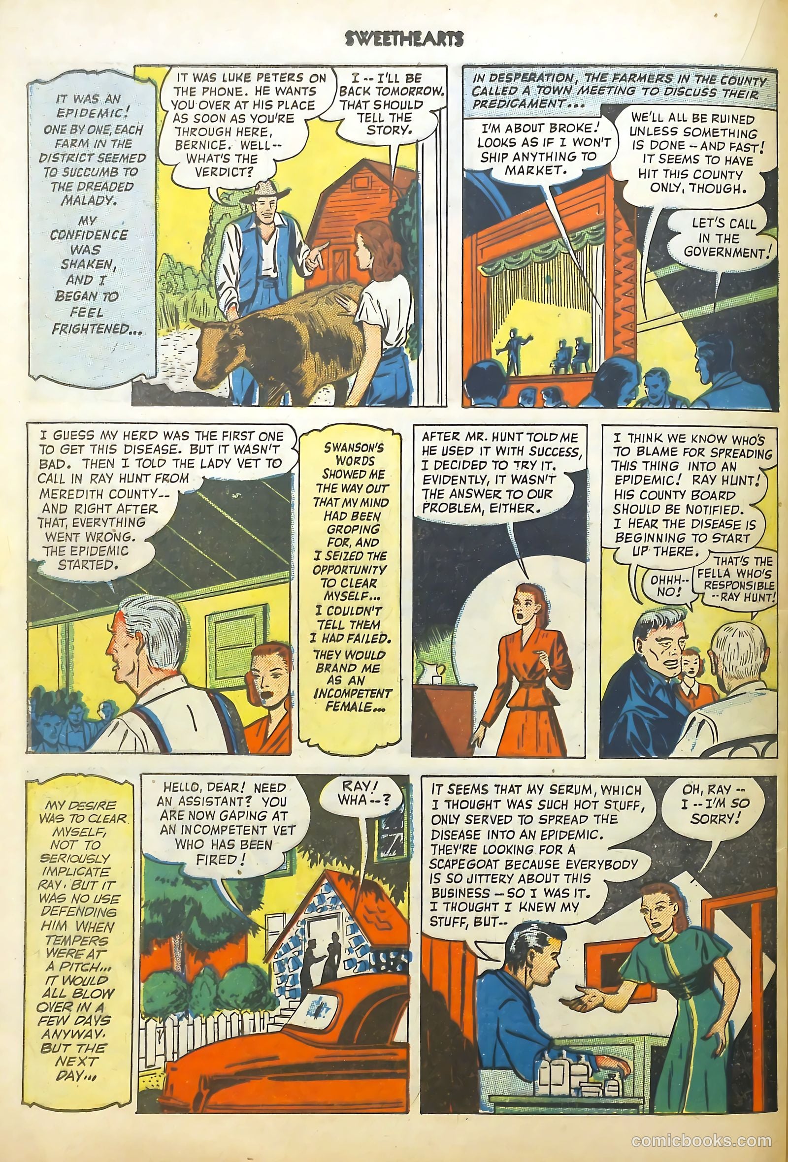 Sweethearts #83 (1950) — page 36 of 52