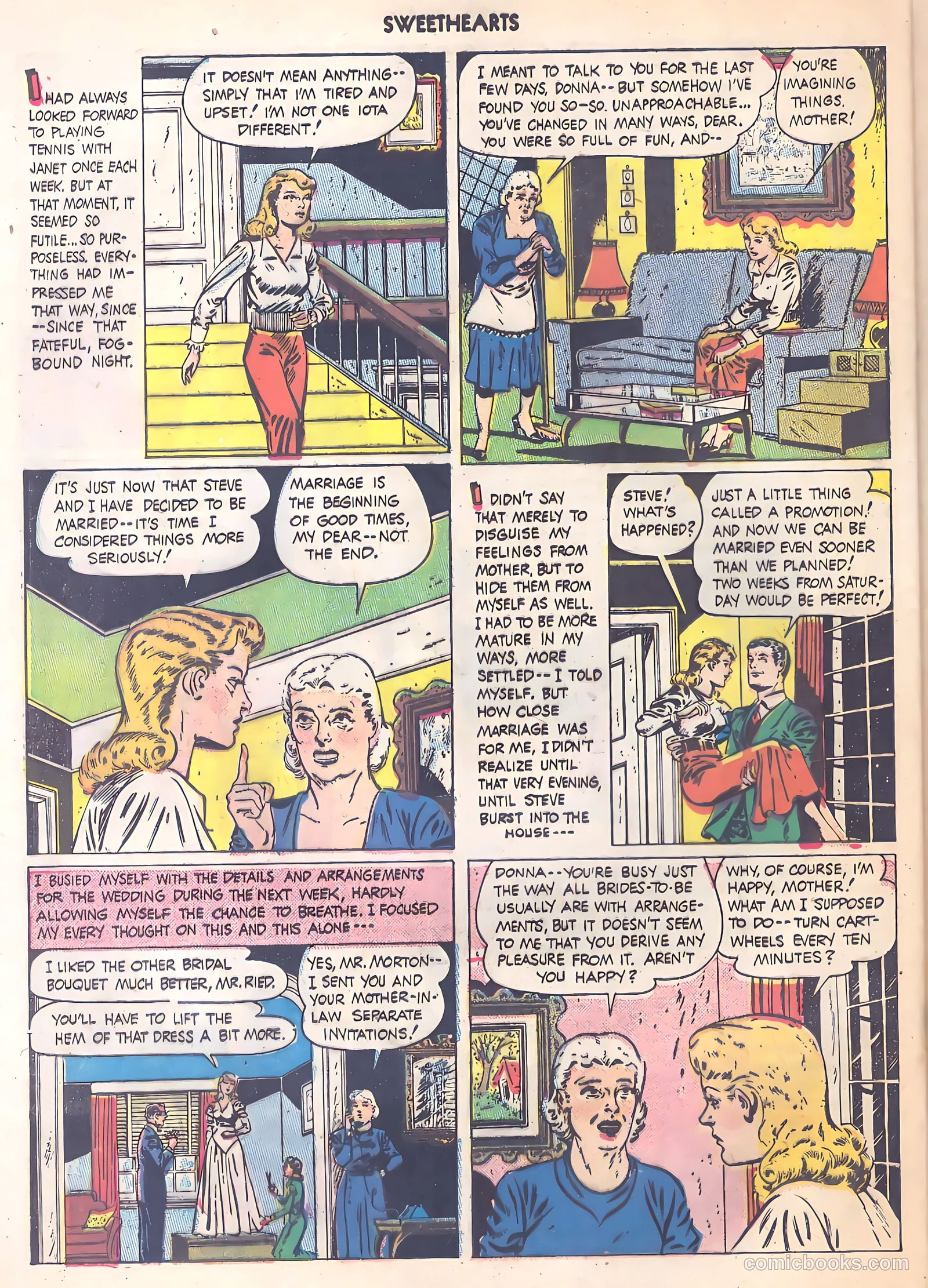 Sweethearts #85 (1950) — page 36 of 52