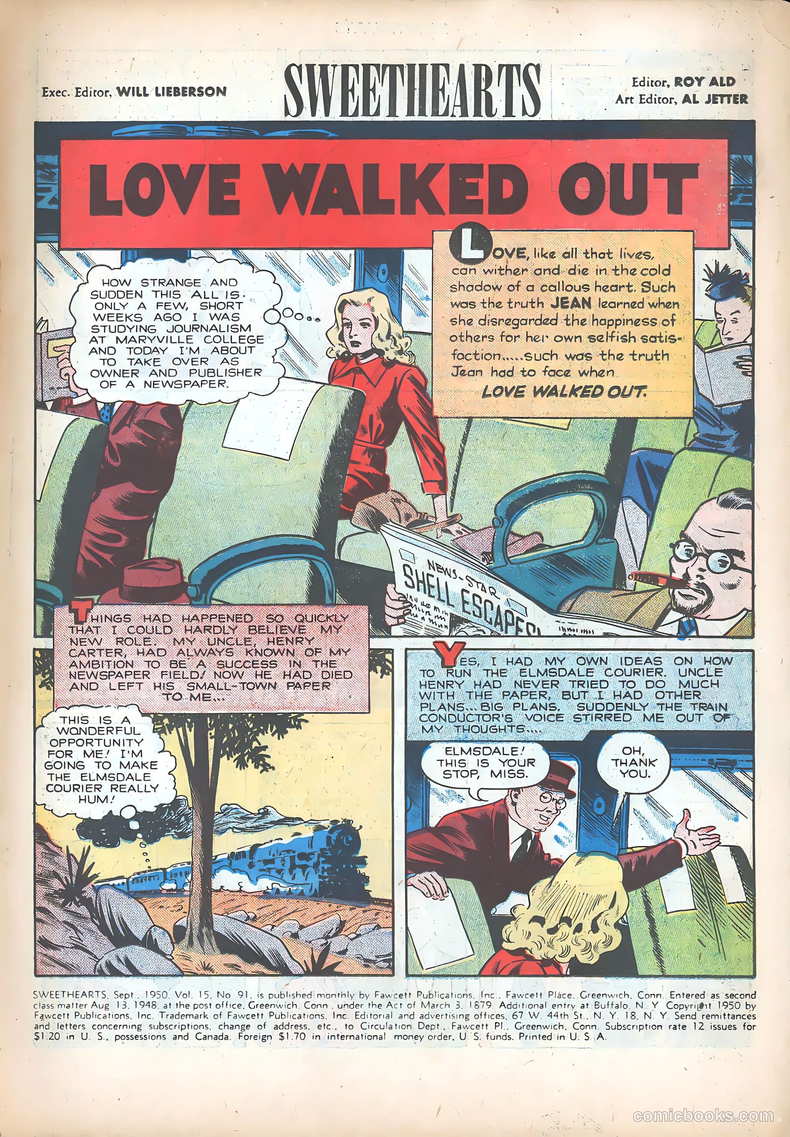 Sweethearts #91 (1950) — page 3 of 36