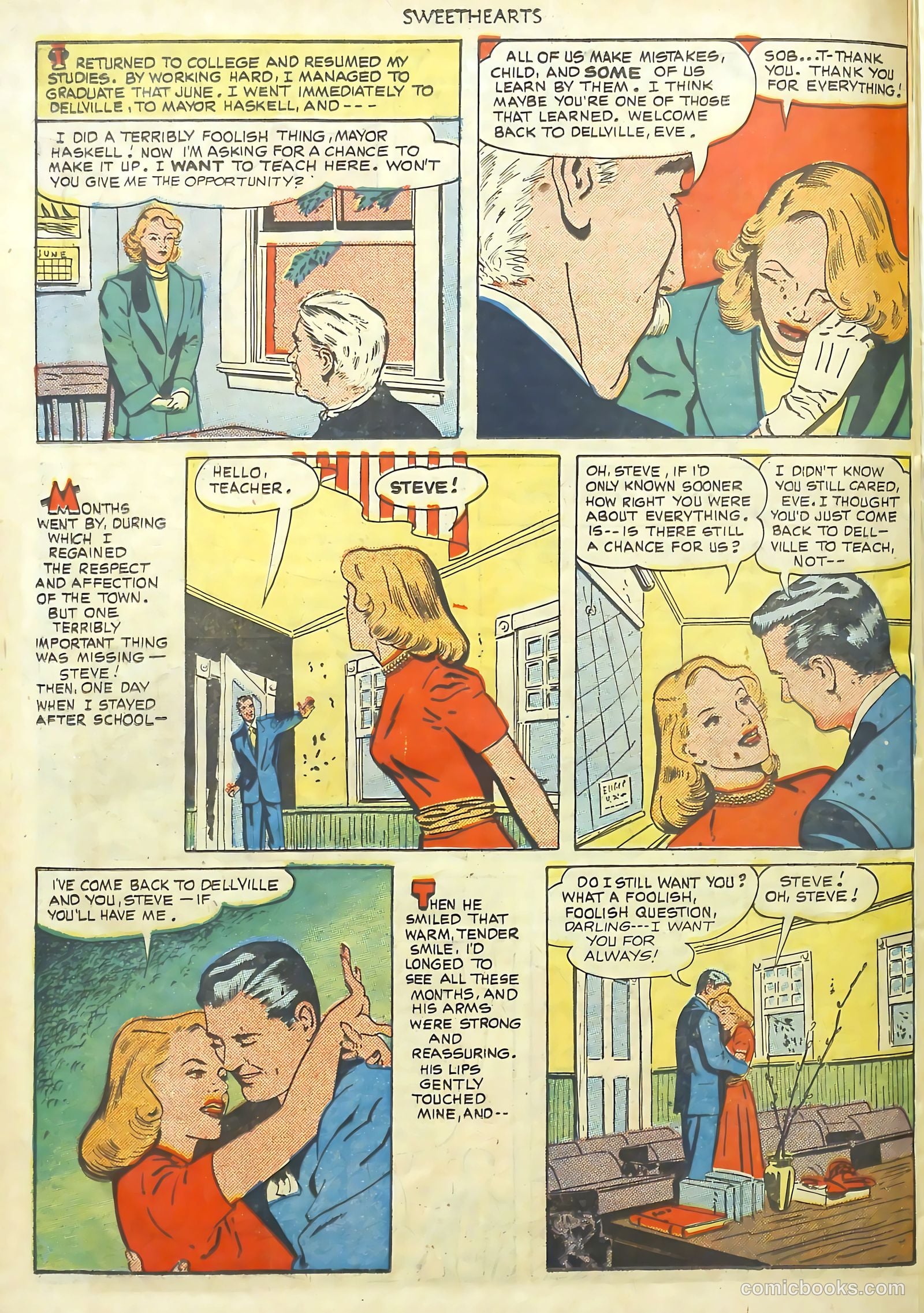 Sweethearts #92 (1950) — page 35 of 37