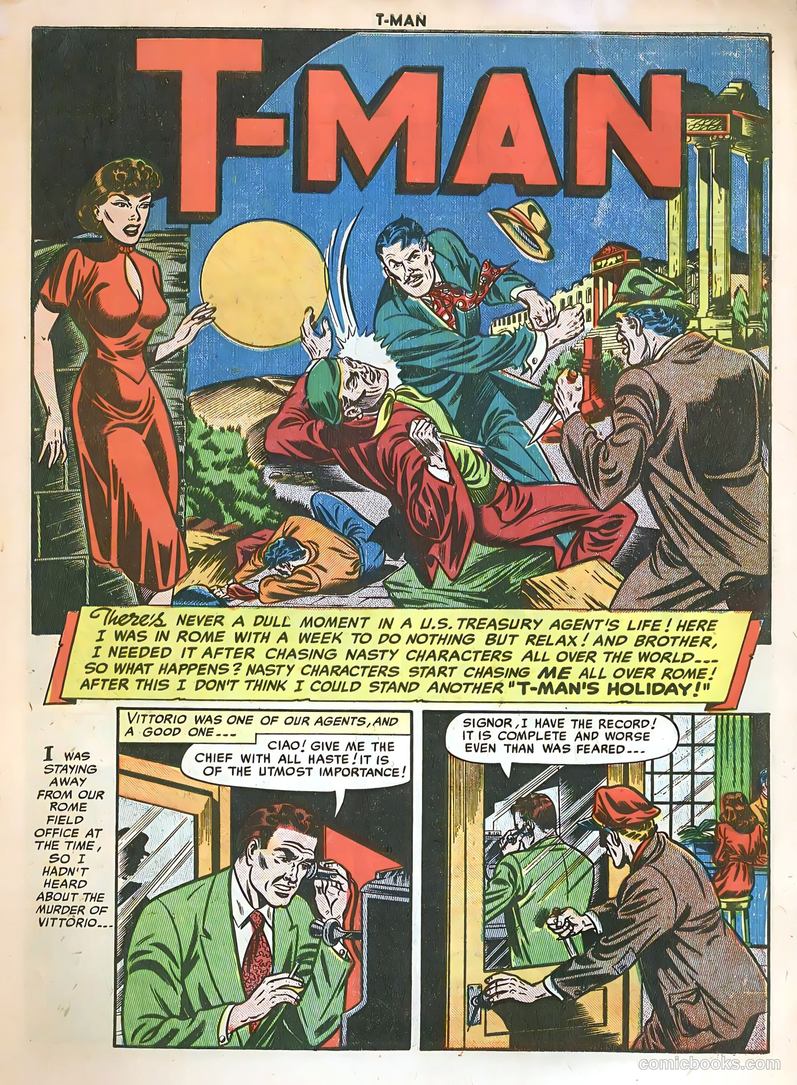 T-Man #1 (1951) — page 3 of 36