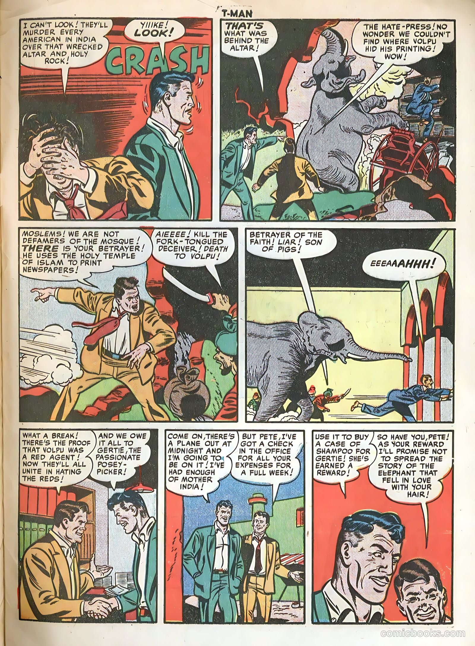 T-Man #36 (1956) — page 33 of 36