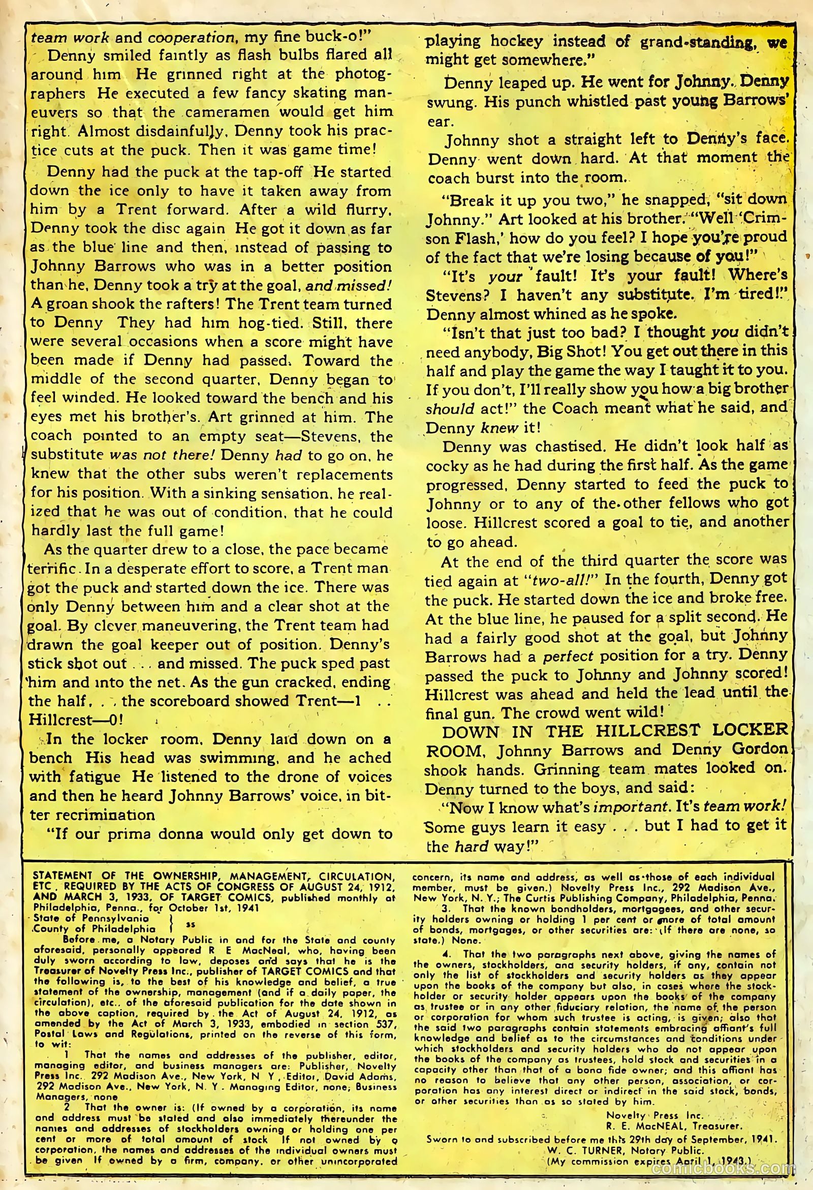 Target Comics #1 (1942) — page 35 of 69