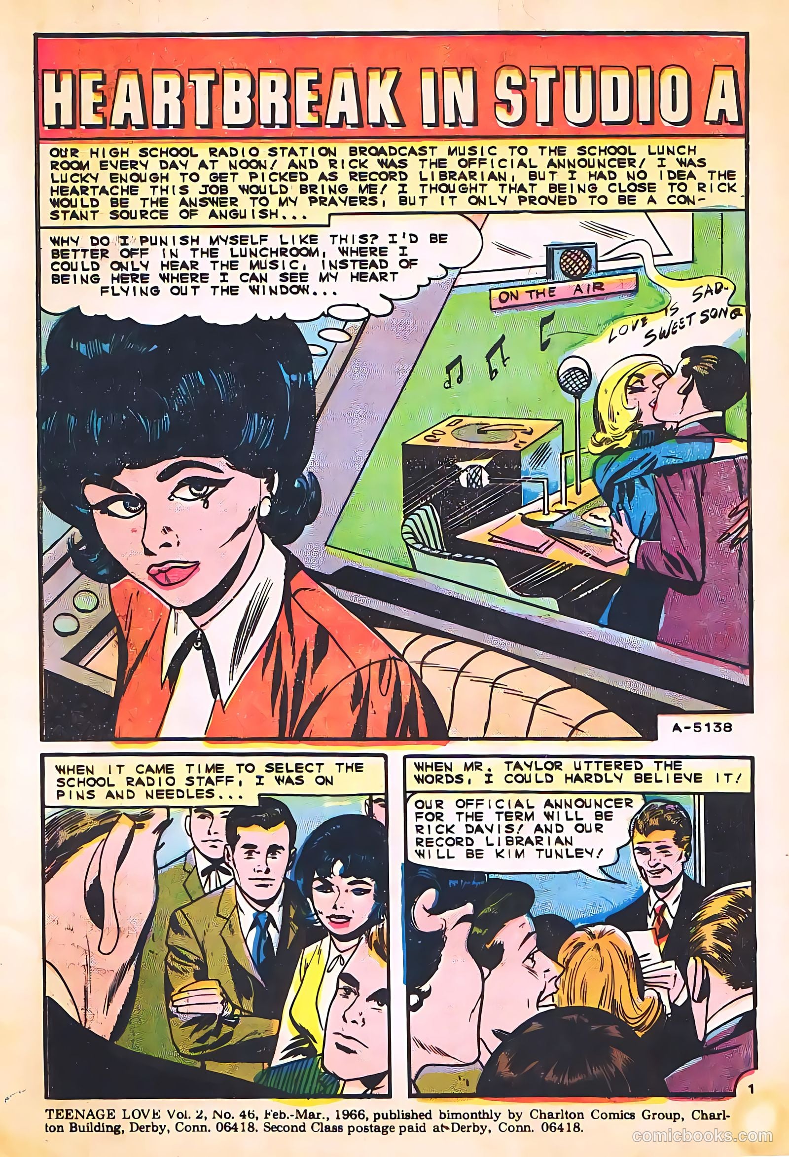 Teen-Age Love #46 (1966, Charlton) — page 3 of 36