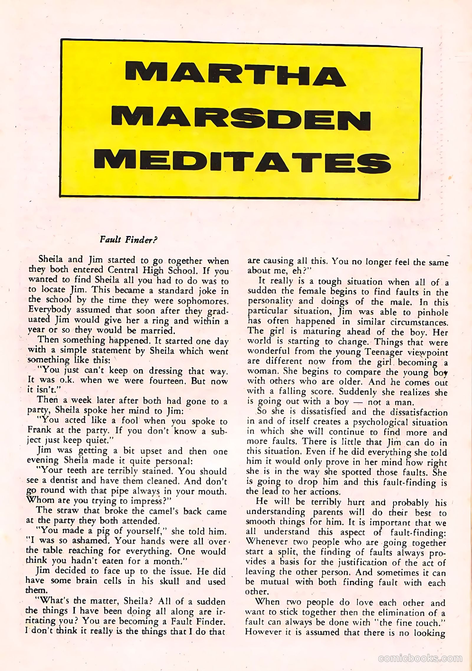Teen Confessions #20 (1962) — page 19