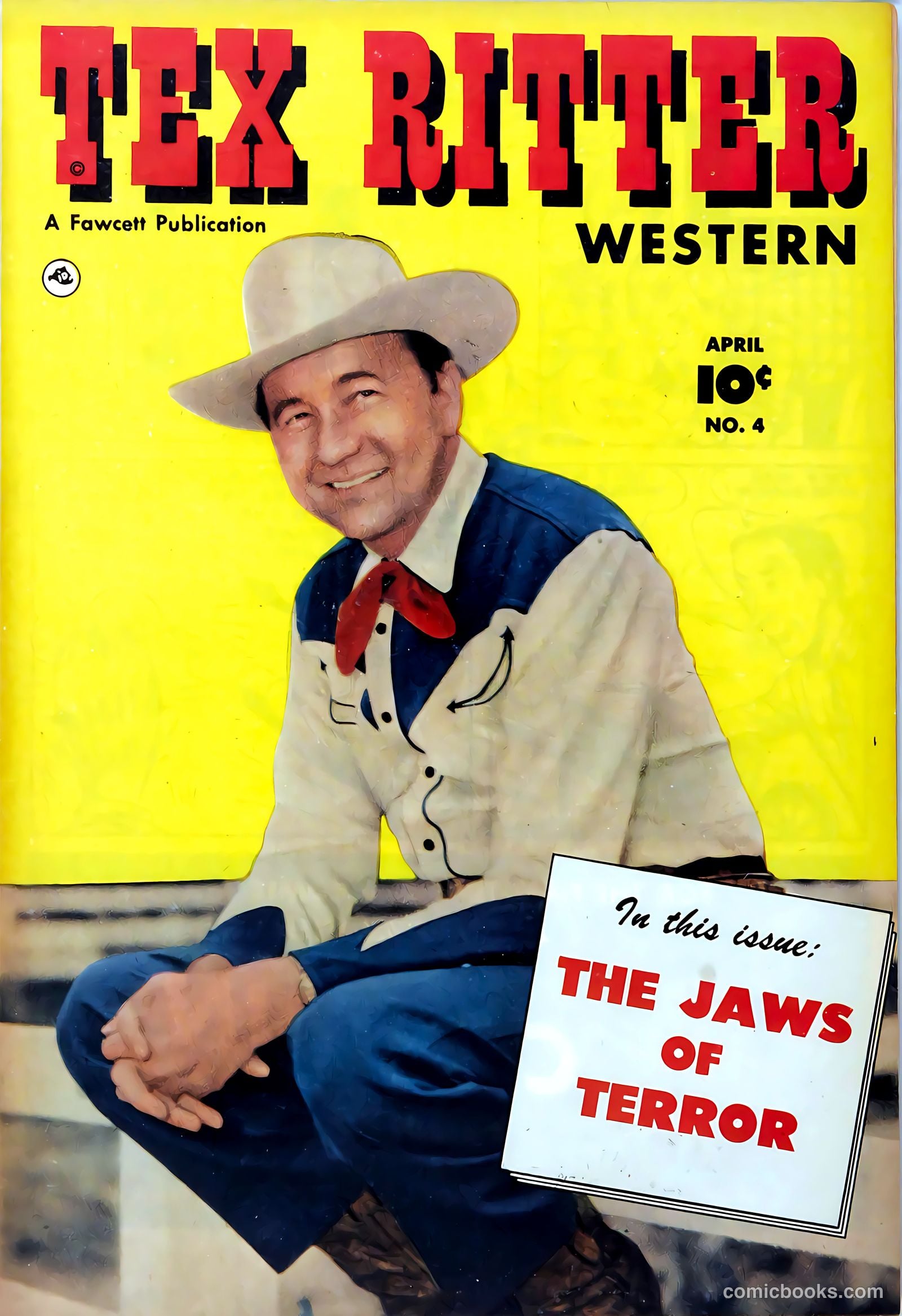 Tex Ritter Western #4 cover