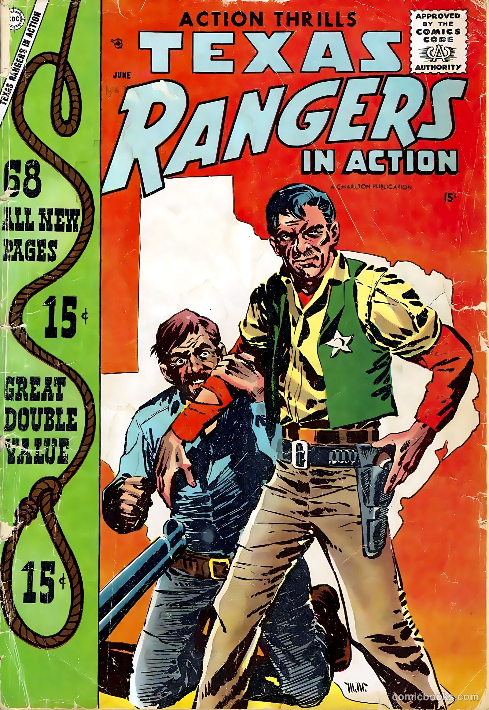 Texas Rangers in Action #12 cover