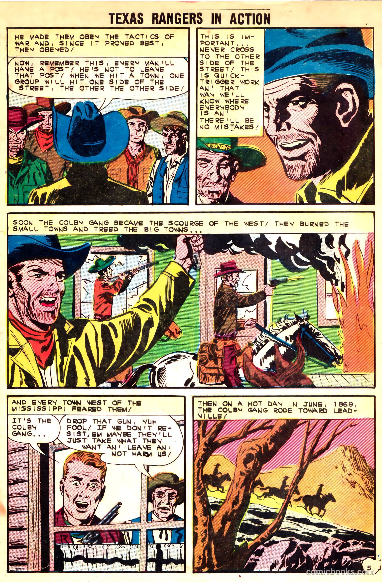 Texas Rangers in Action #37 (1963, Charlton) — page 8 of 36