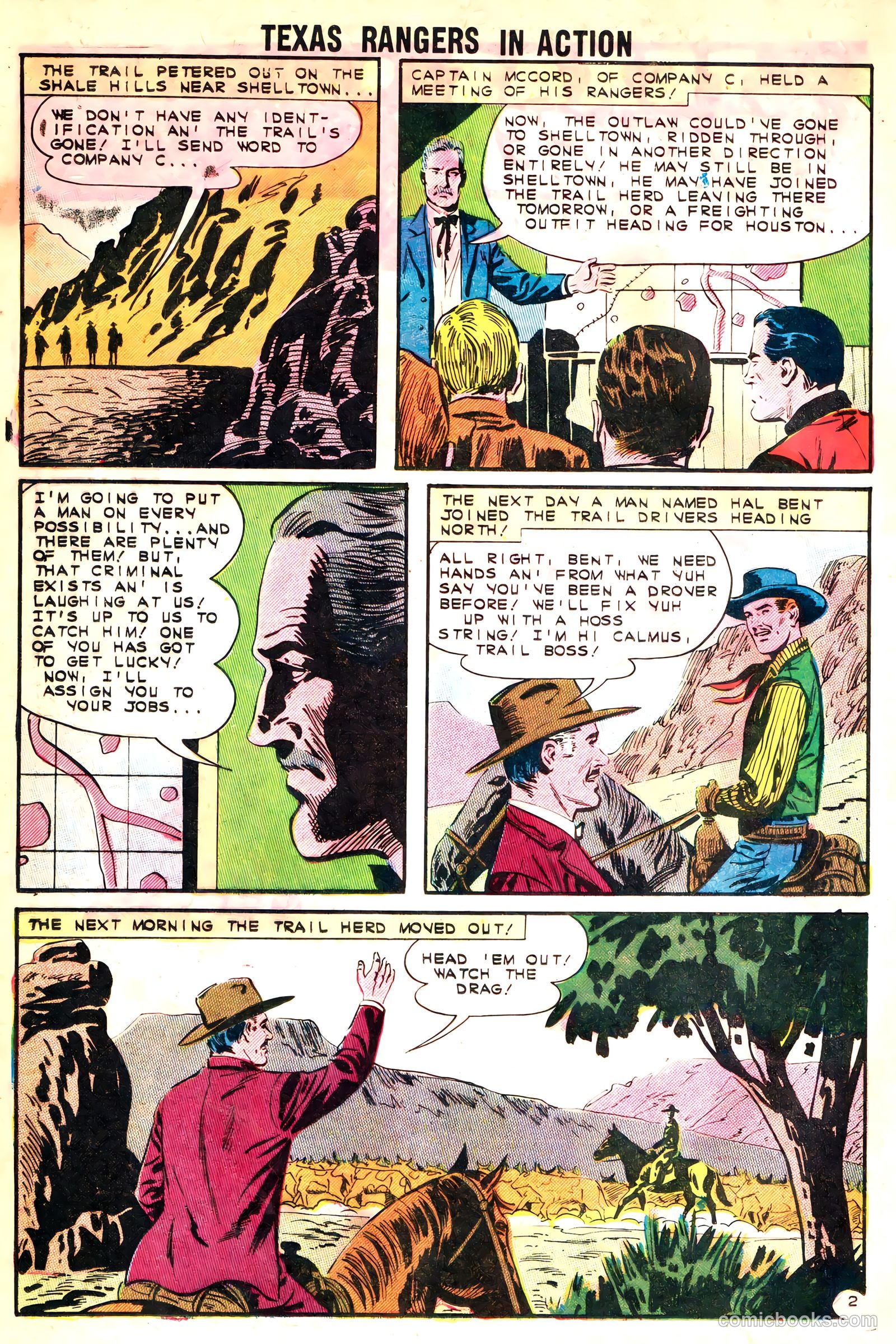 Texas Rangers in Action #37 (1963, Charlton) — page 20 of 36