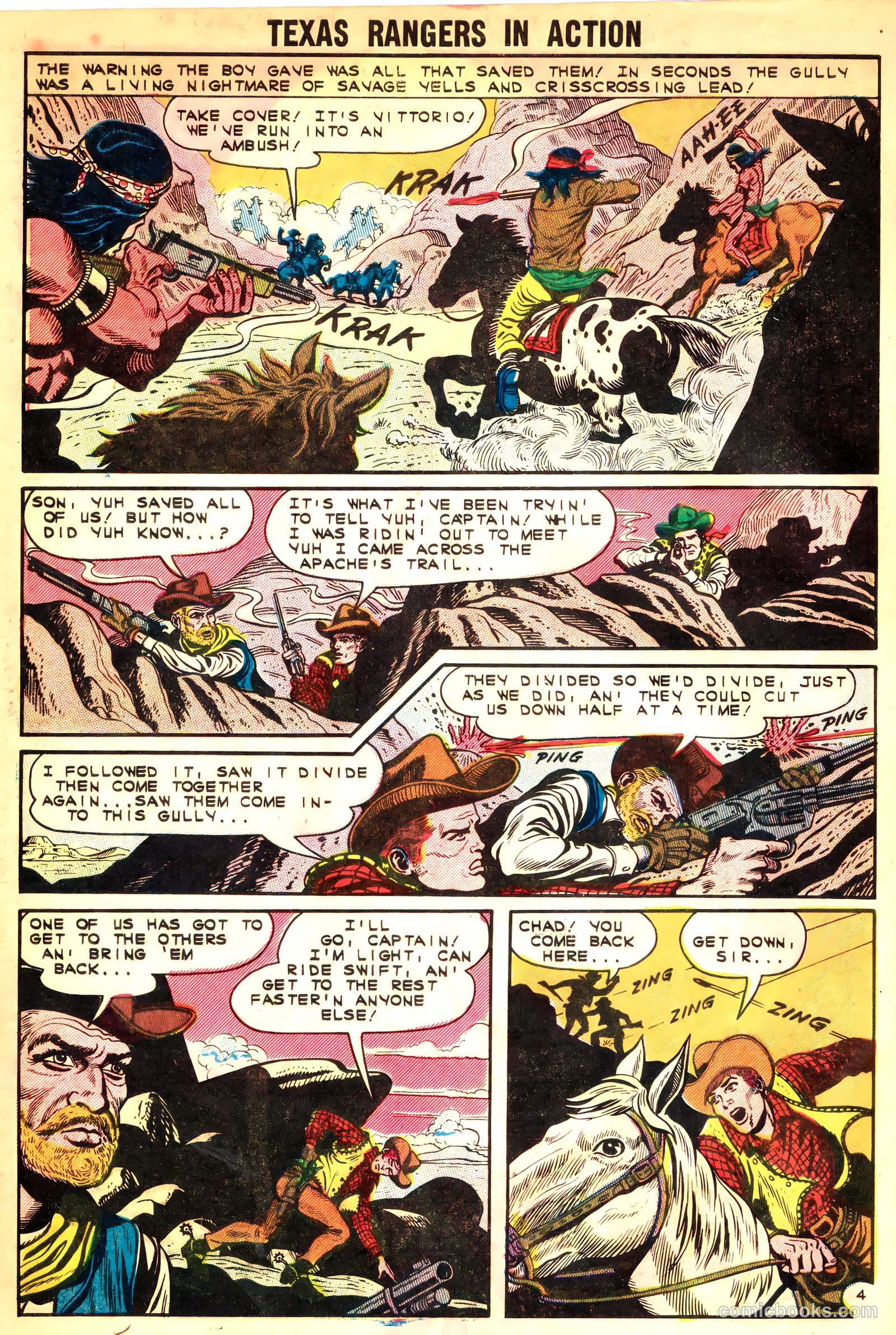 Texas Rangers in Action #37 (1963, Charlton) — page 32 of 36