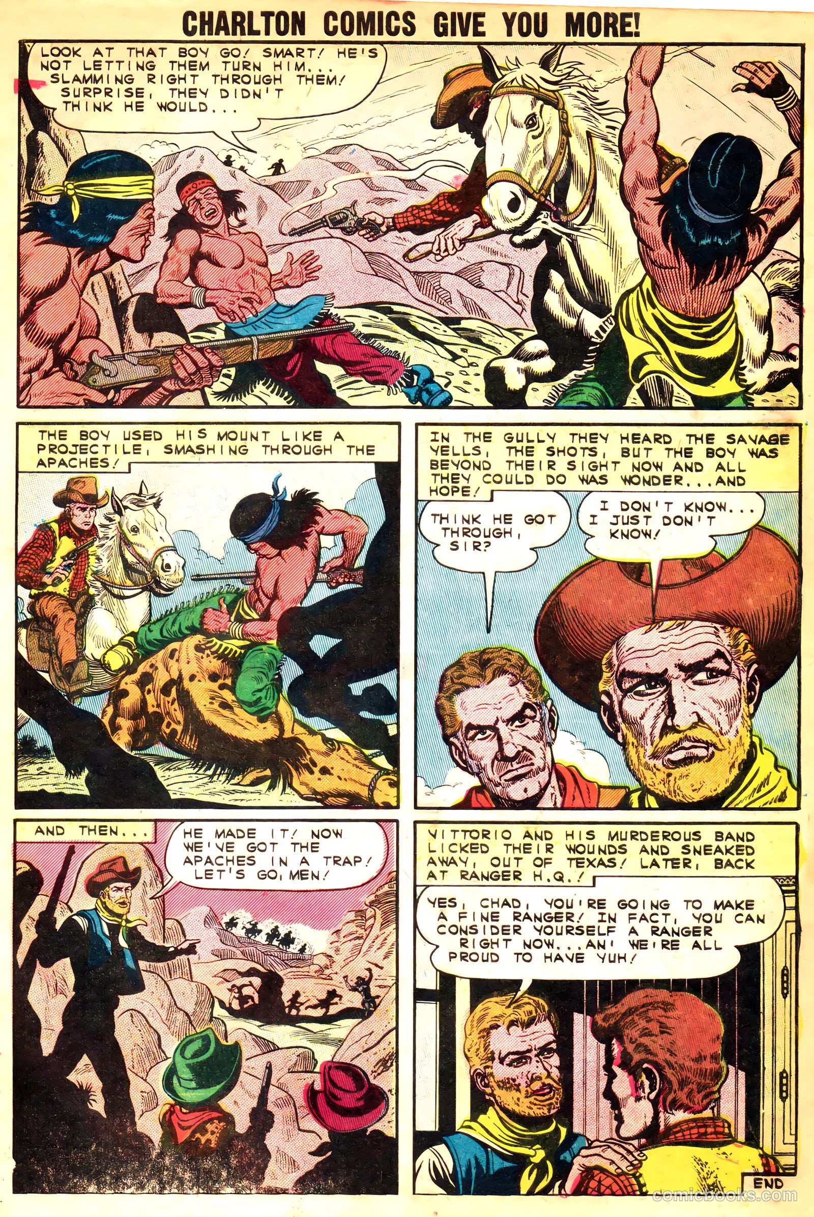 Texas Rangers in Action #37 (1963, Charlton) — page 33 of 36