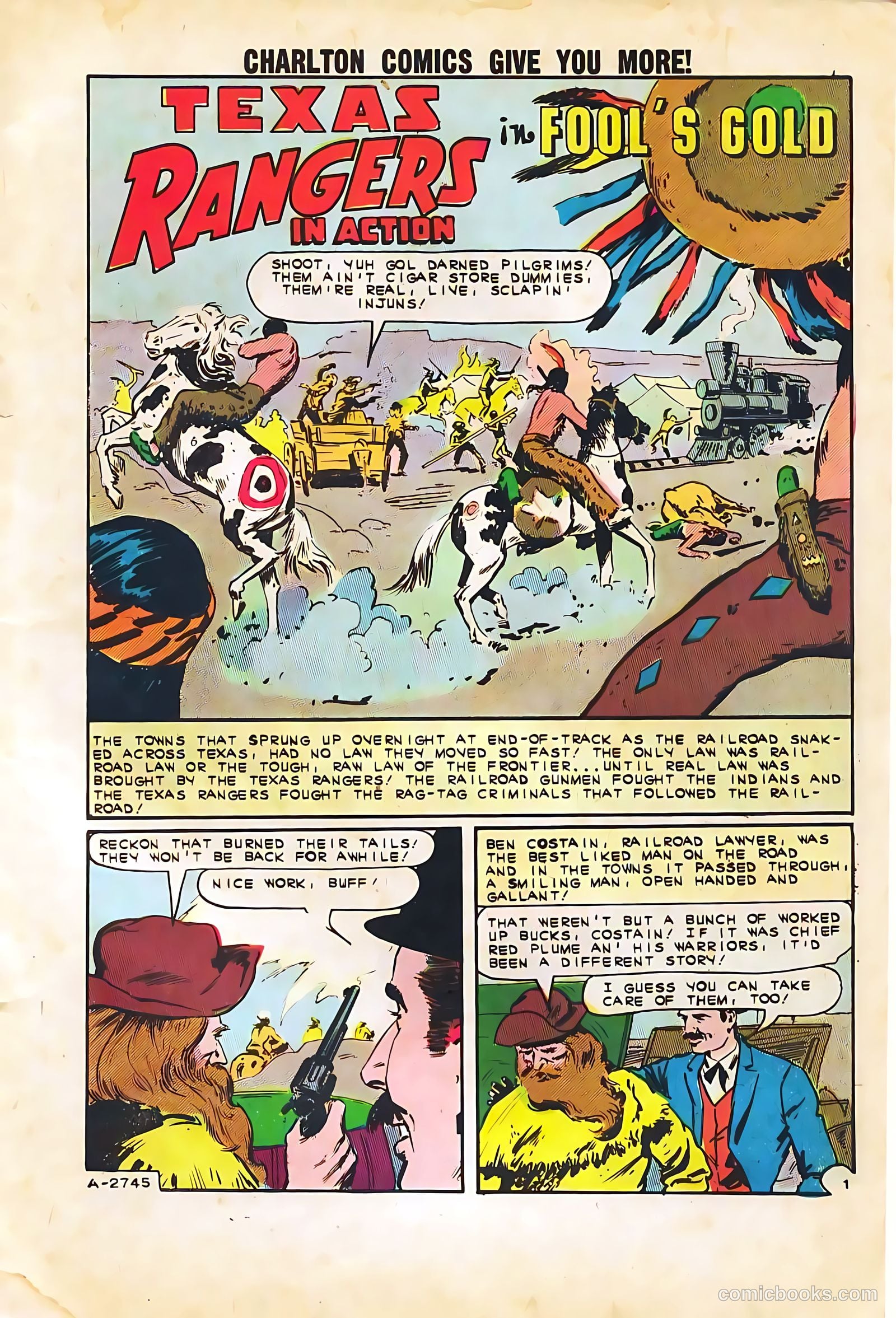 Texas Rangers in Action #40 (1963, Charlton) — page 3 of 36