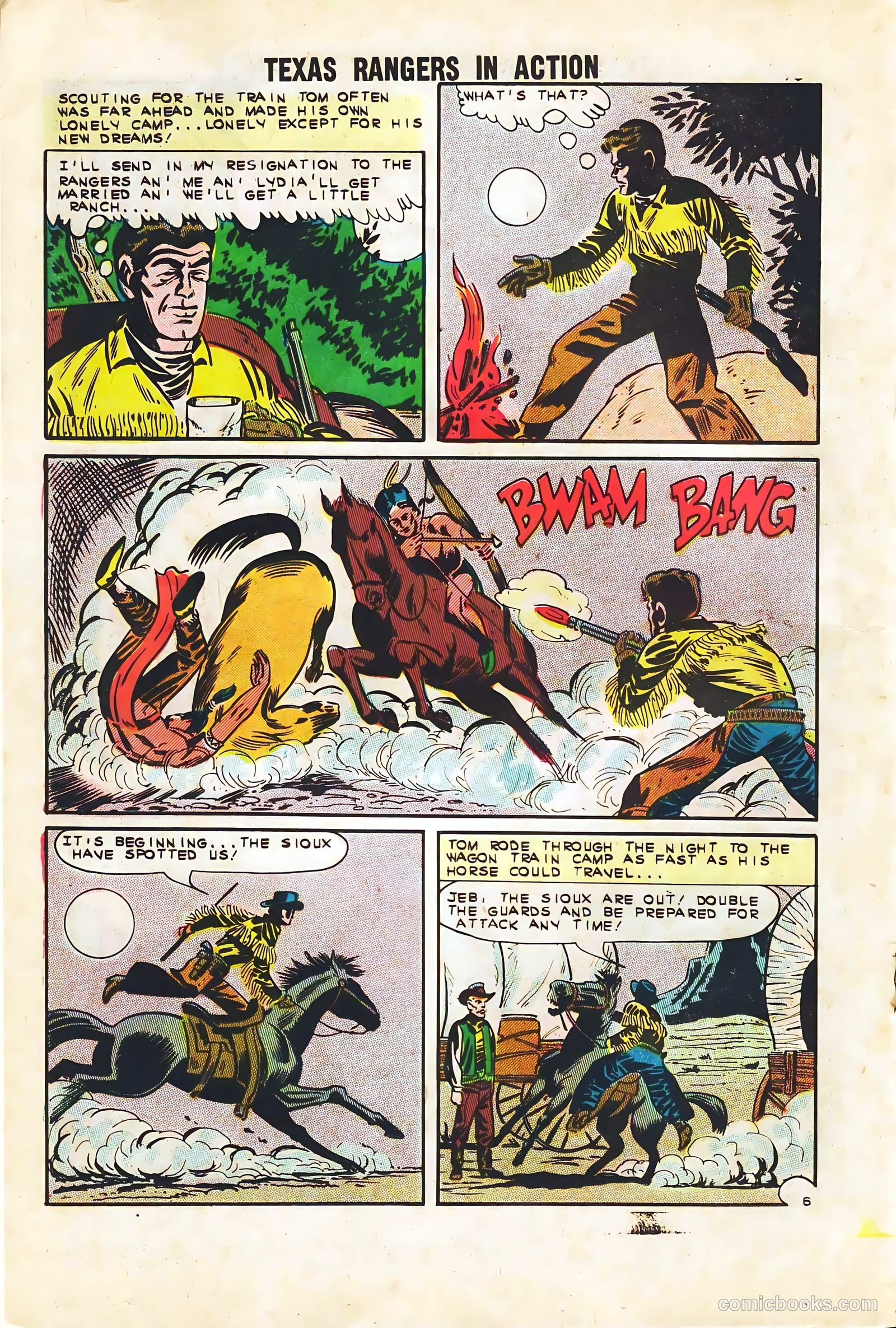 Texas Rangers in Action #40 (1963, Charlton) — page 18 of 36