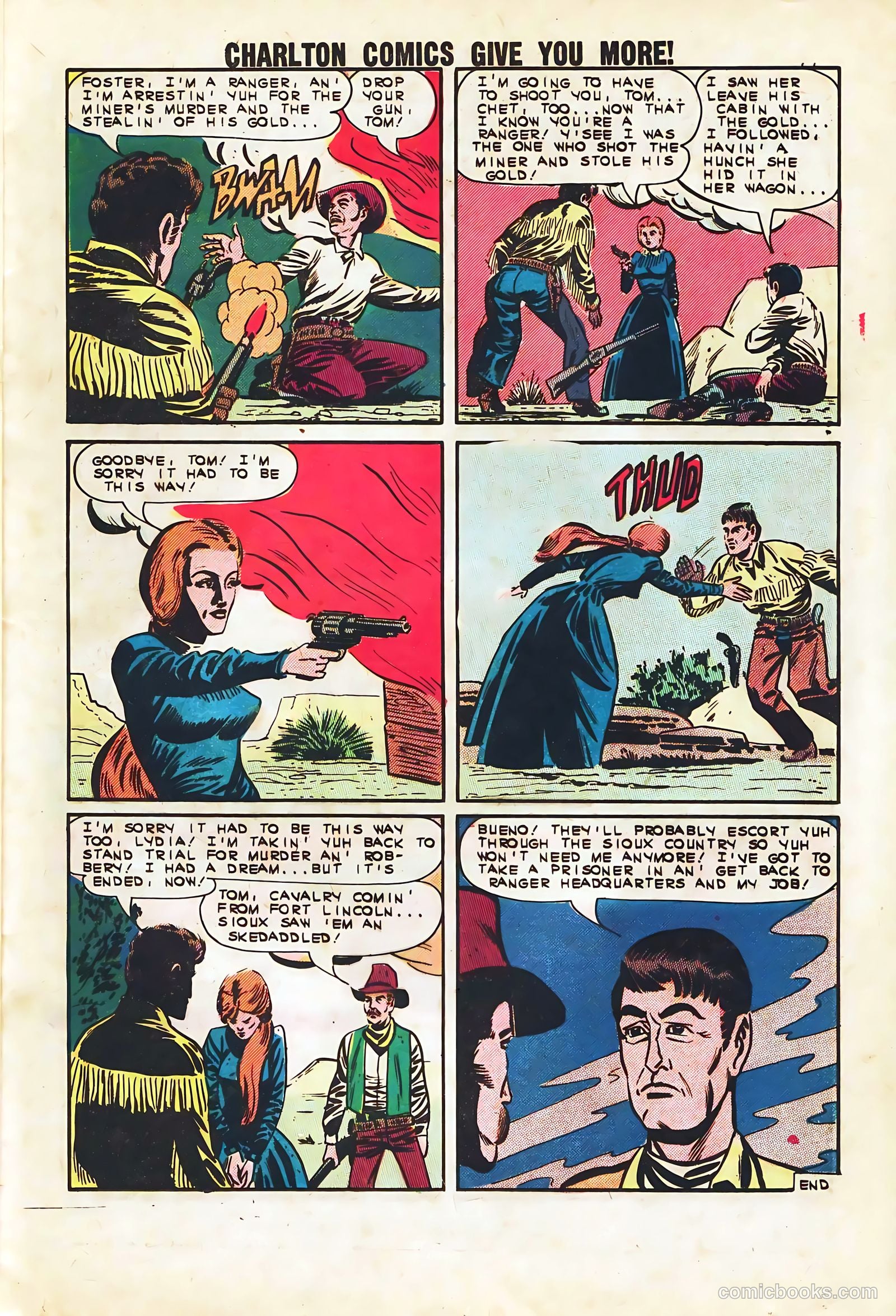 Texas Rangers in Action #40 (1963, Charlton) — page 21 of 36