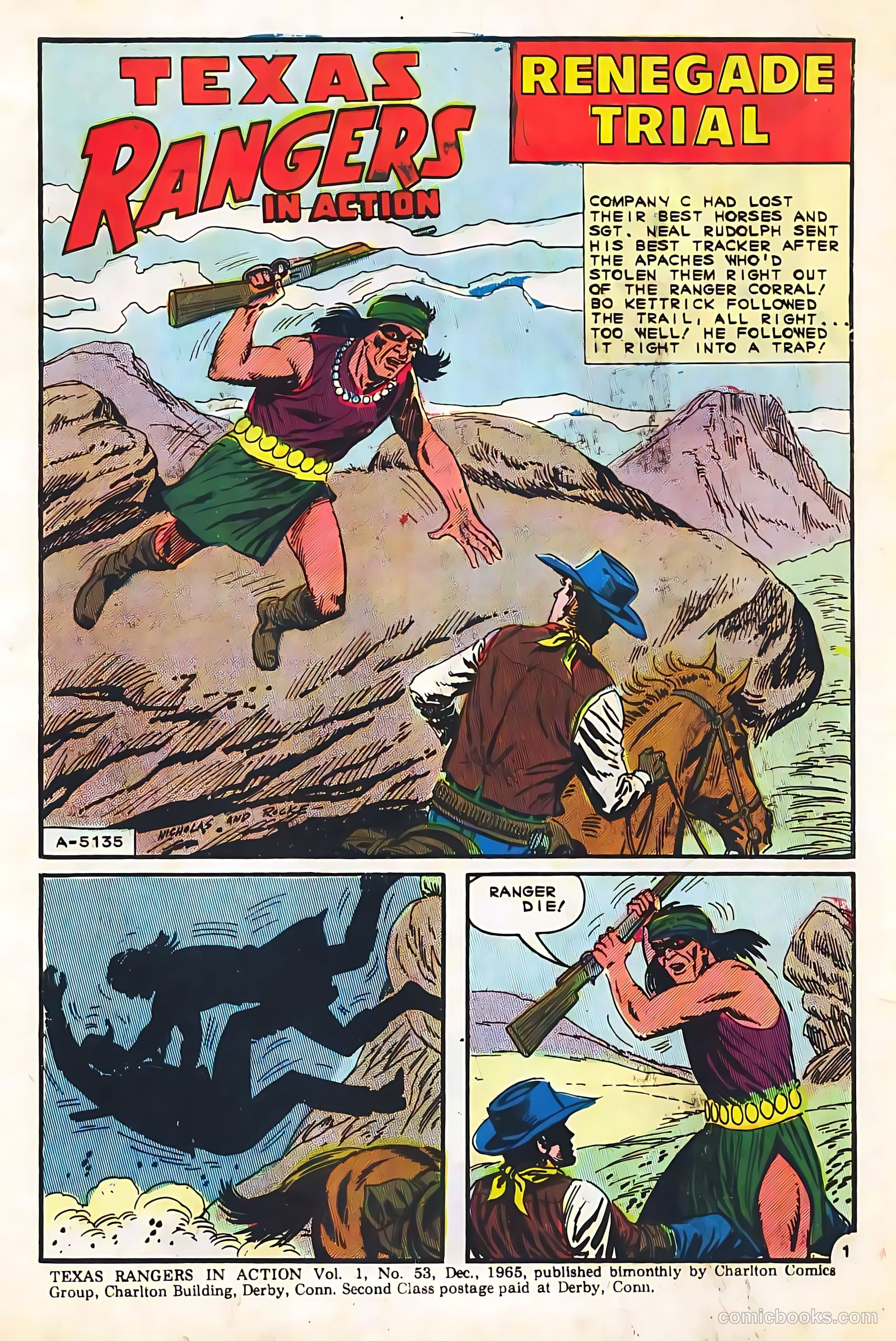 Texas Rangers in Action #53 (1965, Charlton) — page 3 of 36