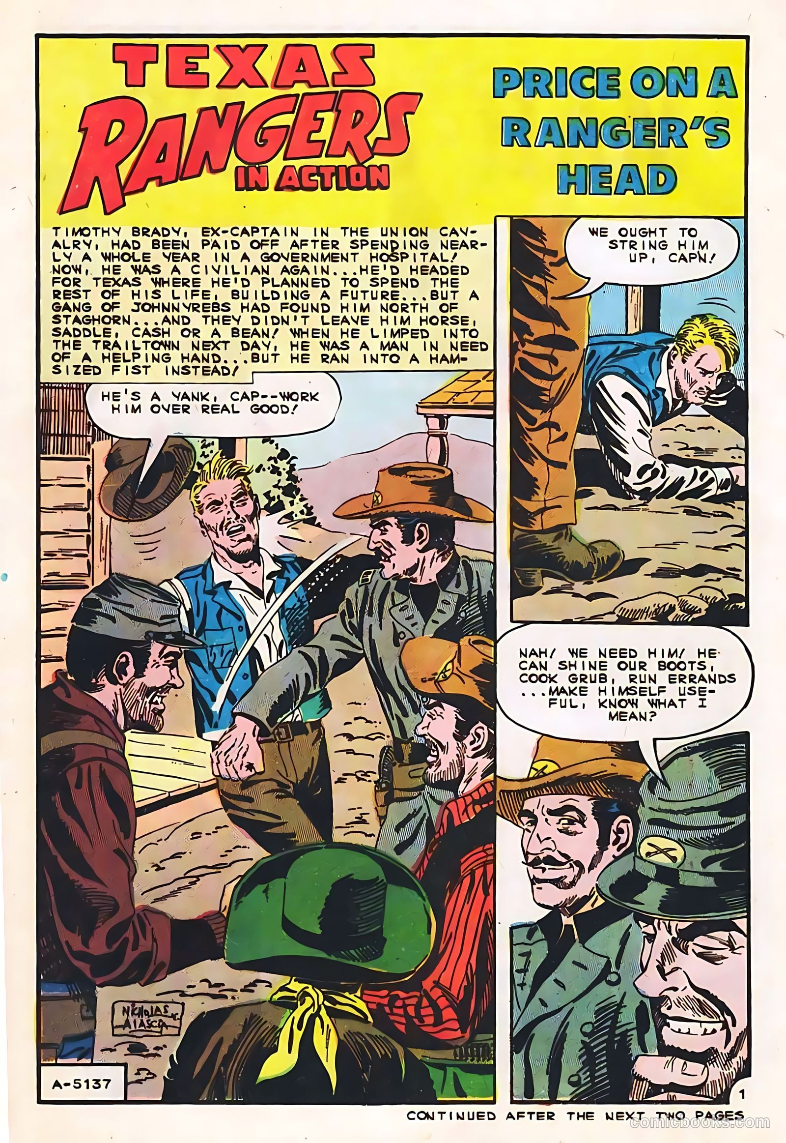 Texas Rangers in Action #53 (1965, Charlton) — page 12 of 36
