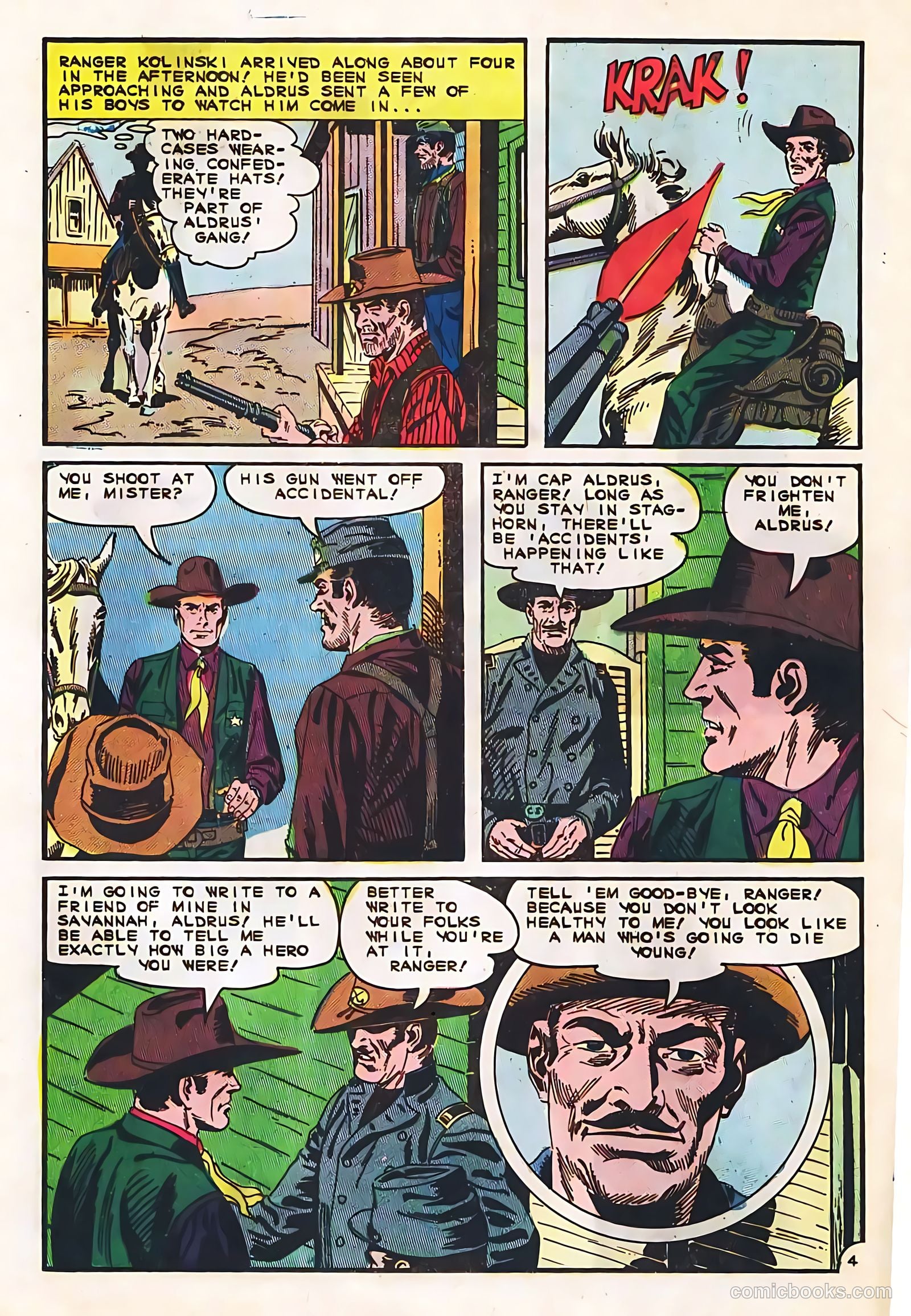 Texas Rangers in Action #53 (1965, Charlton) — page 17 of 36