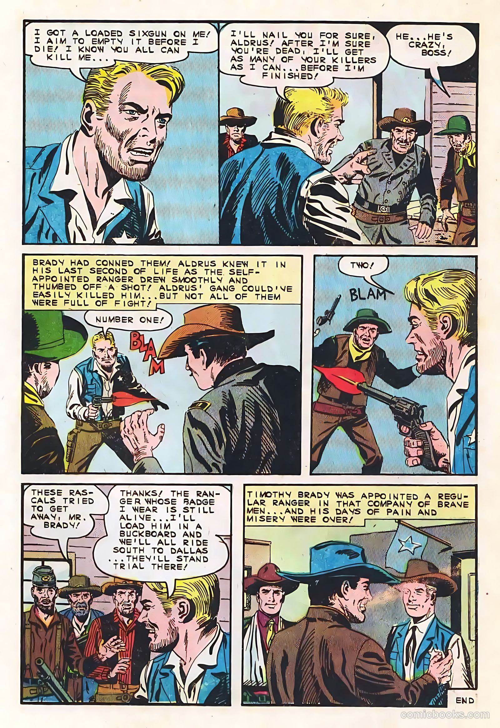 Texas Rangers in Action #53 (1965, Charlton) — page 21 of 36