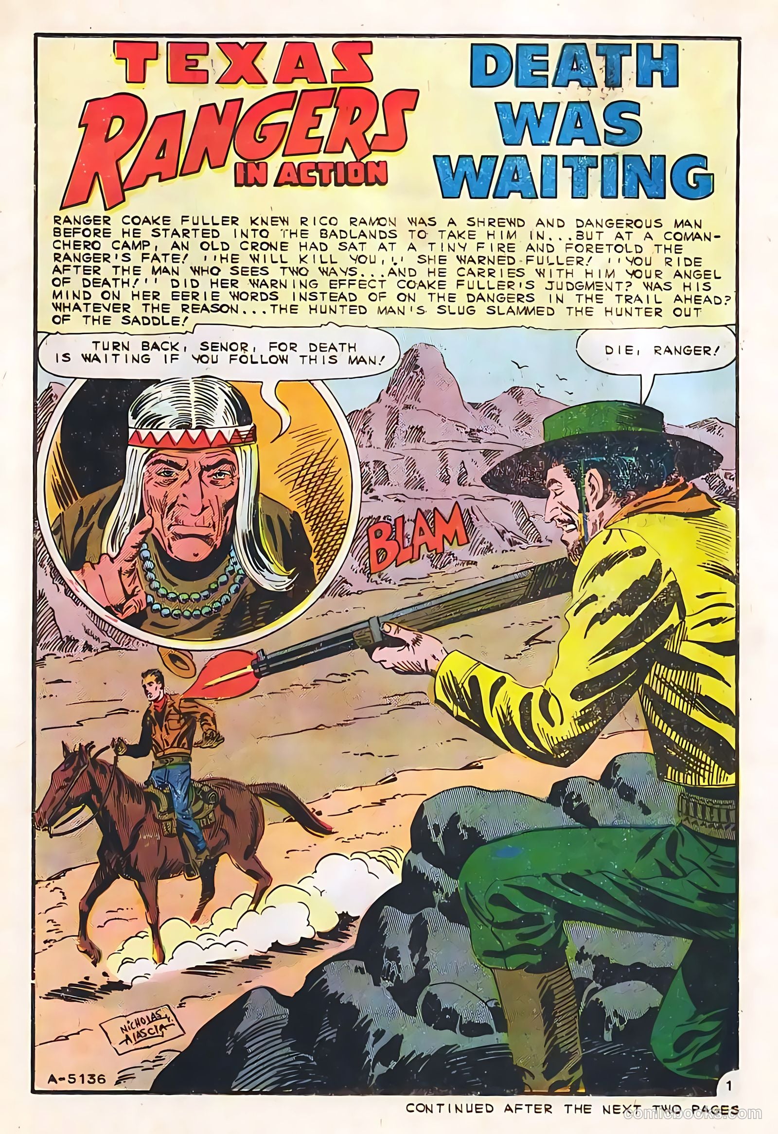 Texas Rangers in Action #53 (1965, Charlton) — page 22 of 36