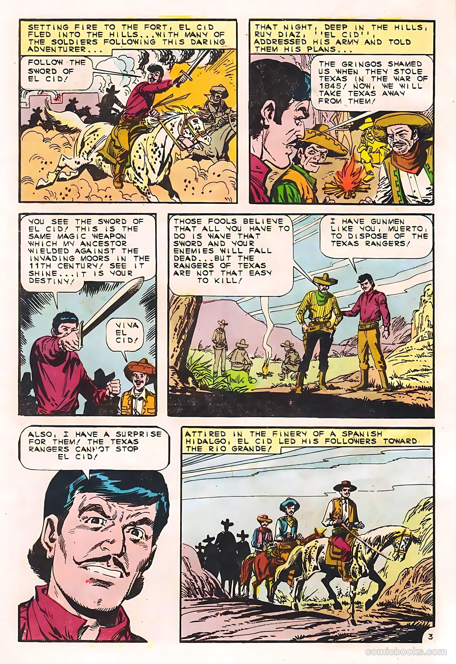 Texas Rangers in Action #55 (1966, Charlton) — page 6 of 36