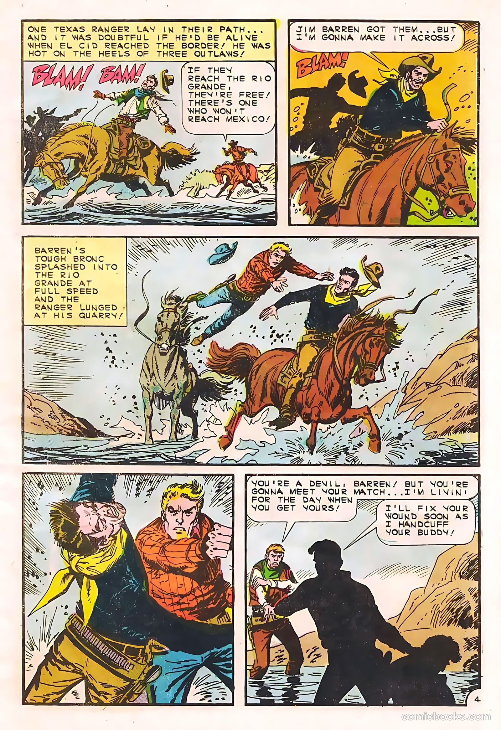 Texas Rangers in Action #55 (1966, Charlton) — page 7 of 36