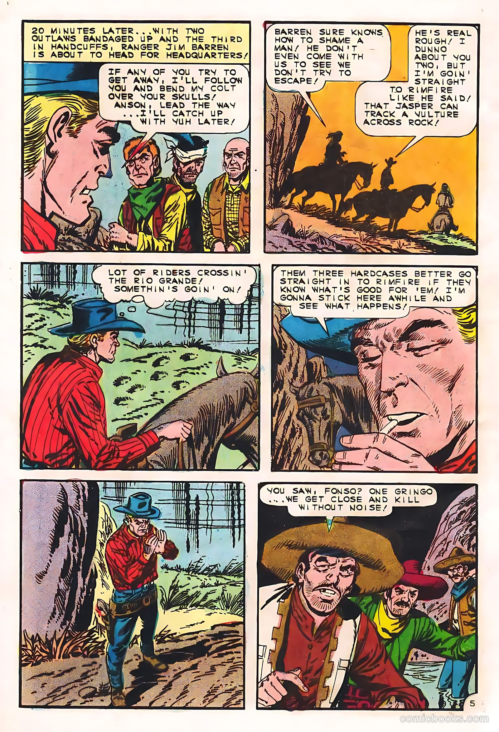 Texas Rangers in Action #55 (1966, Charlton) — page 8 of 36