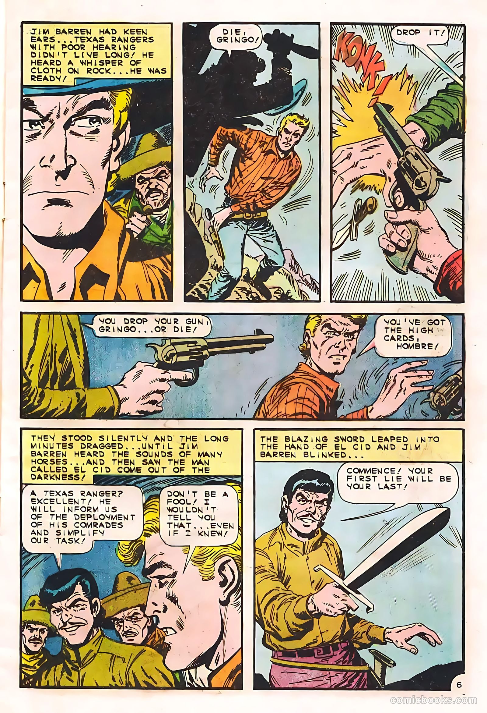 Texas Rangers in Action #55 (1966, Charlton) — page 9 of 36