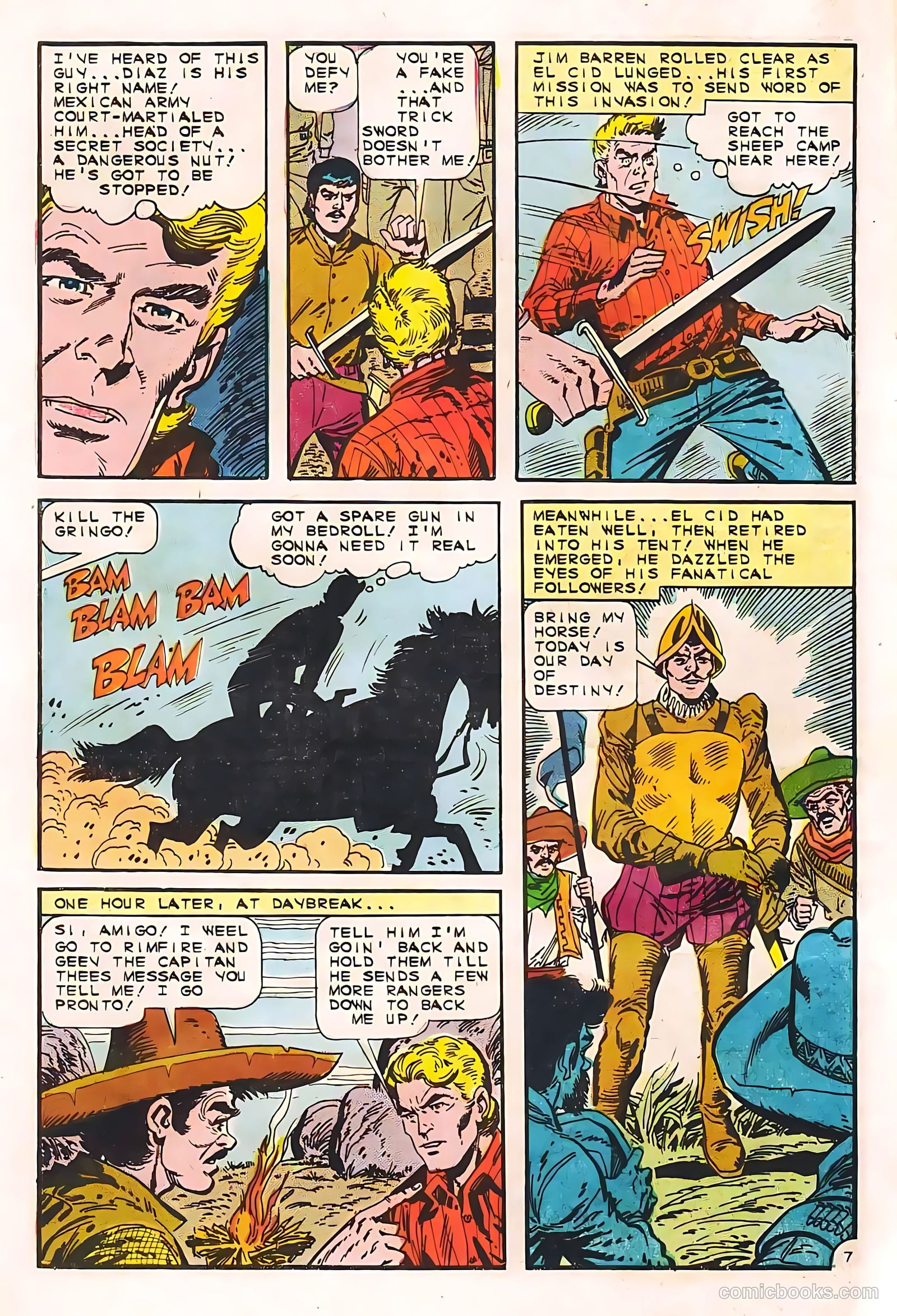 Texas Rangers in Action #55 (1966, Charlton) — page 10 of 36
