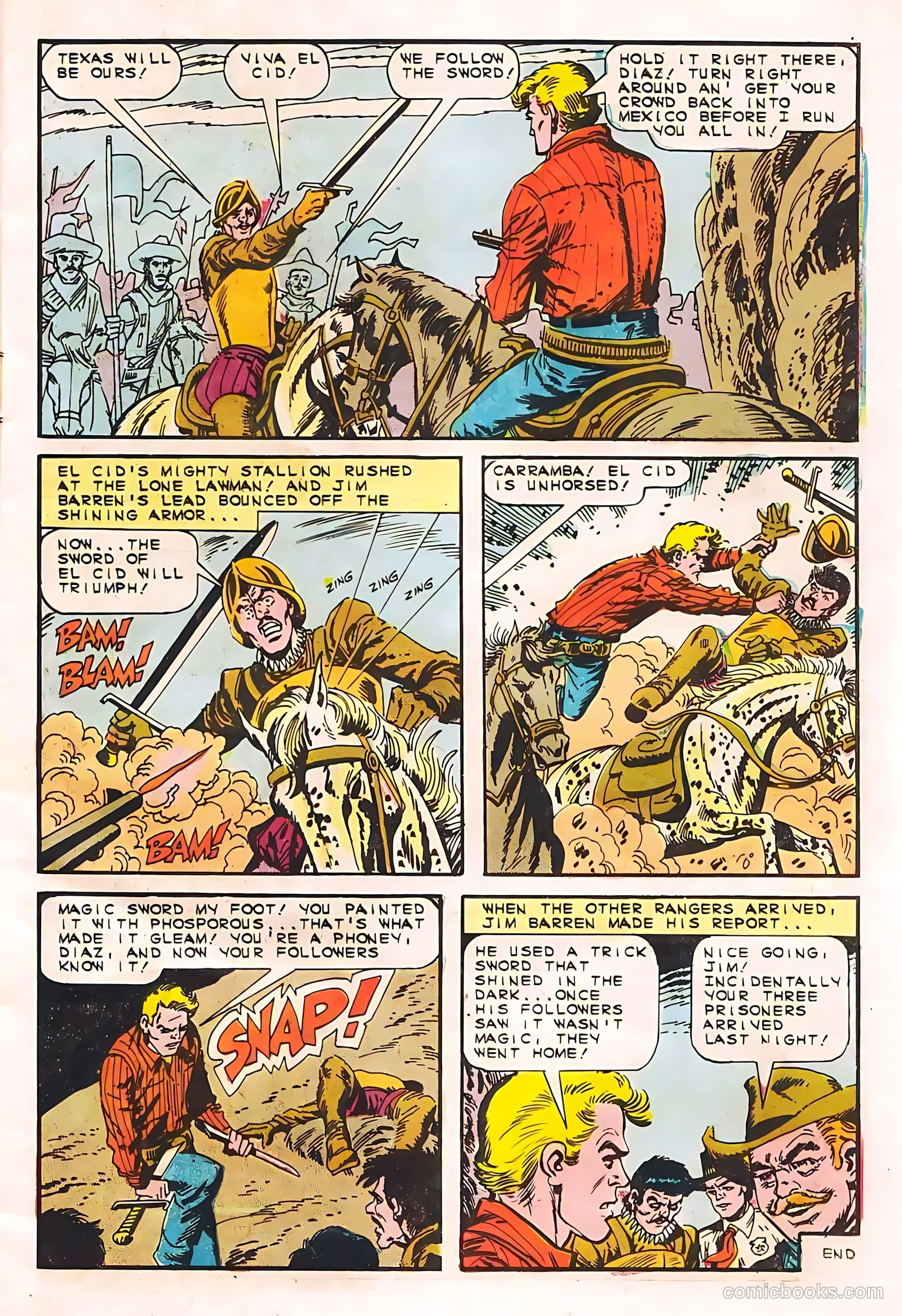 Texas Rangers in Action #55 (1966, Charlton) — page 11 of 36