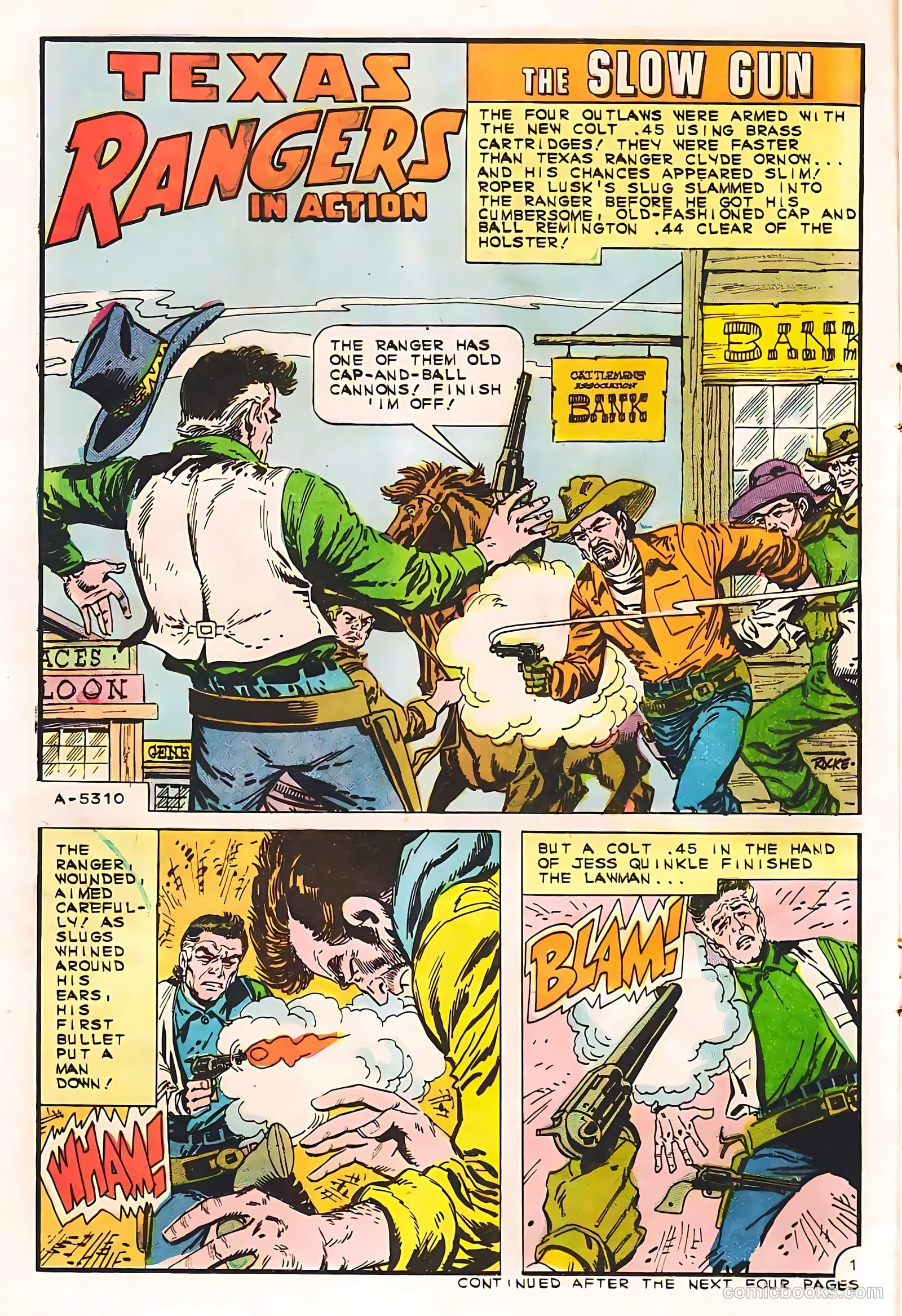 Texas Rangers in Action #55 (1966, Charlton) — page 16 of 36