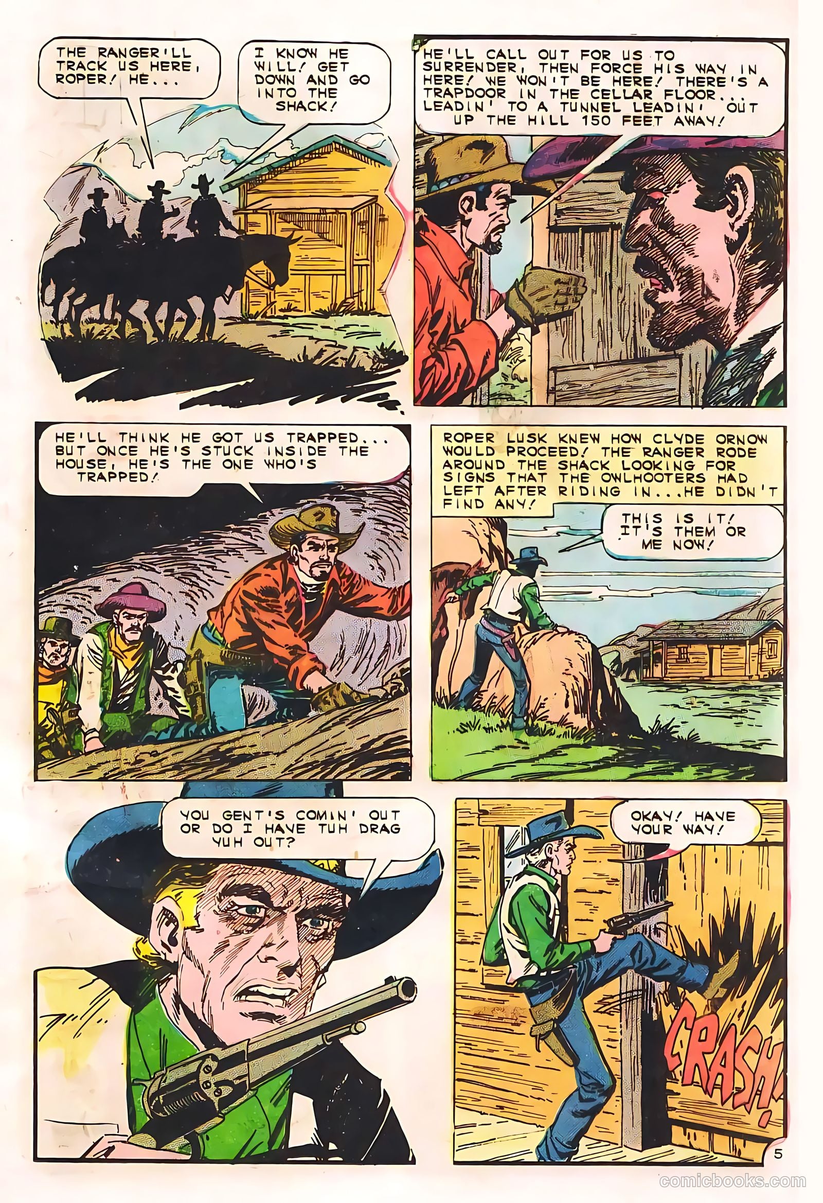 Texas Rangers in Action #55 (1966, Charlton) — page 25 of 36