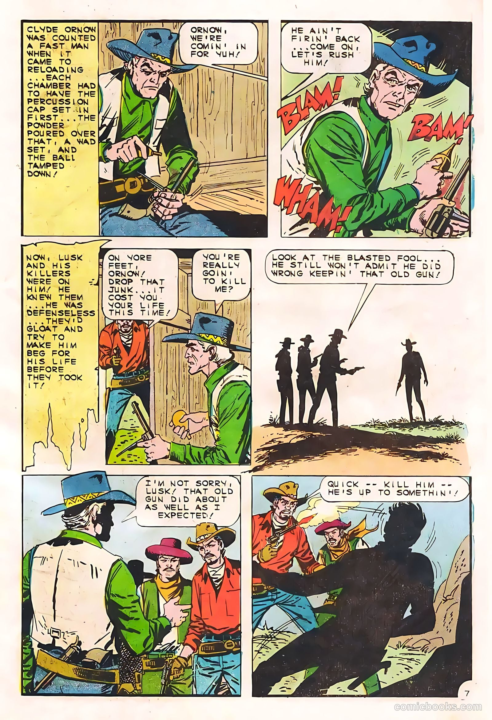 Texas Rangers in Action #55 (1966, Charlton) — page 27 of 36