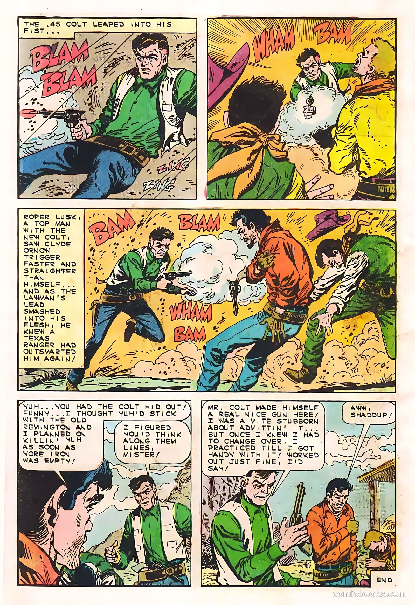 Texas Rangers in Action #55 (1966, Charlton) — page 28 of 36