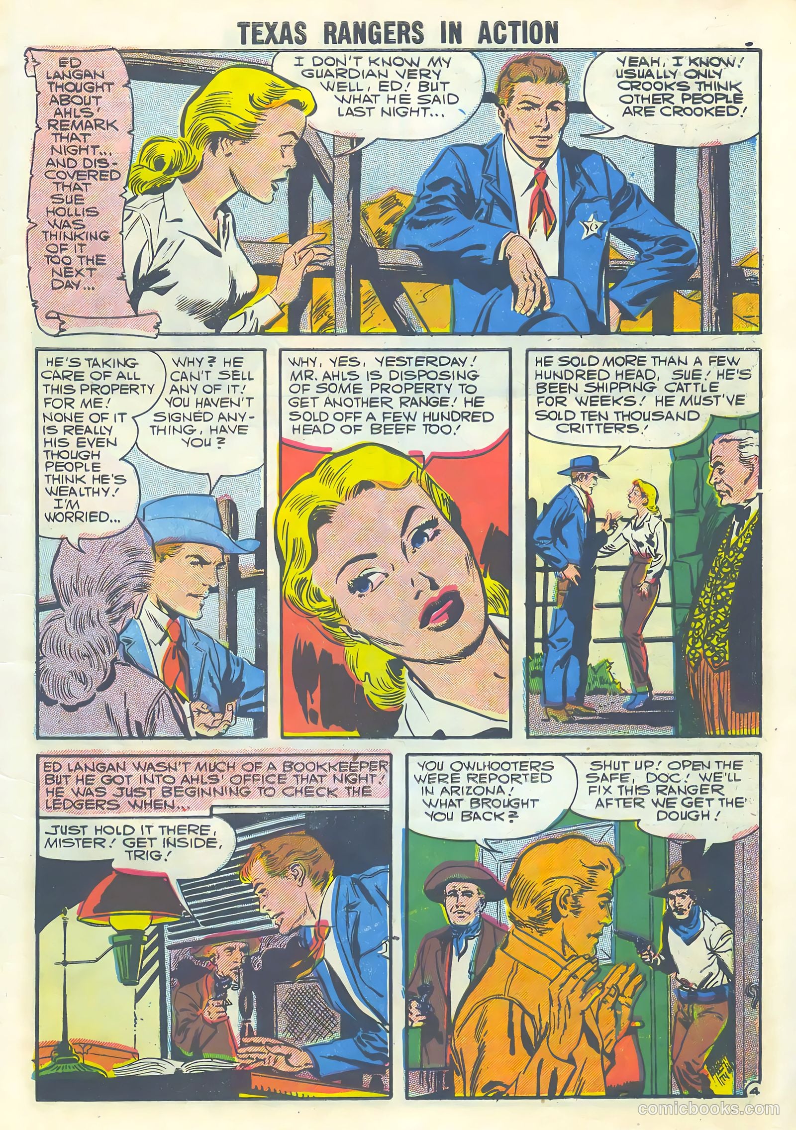 Texas Rangers in Action #8 (1957) — page 7 of 36