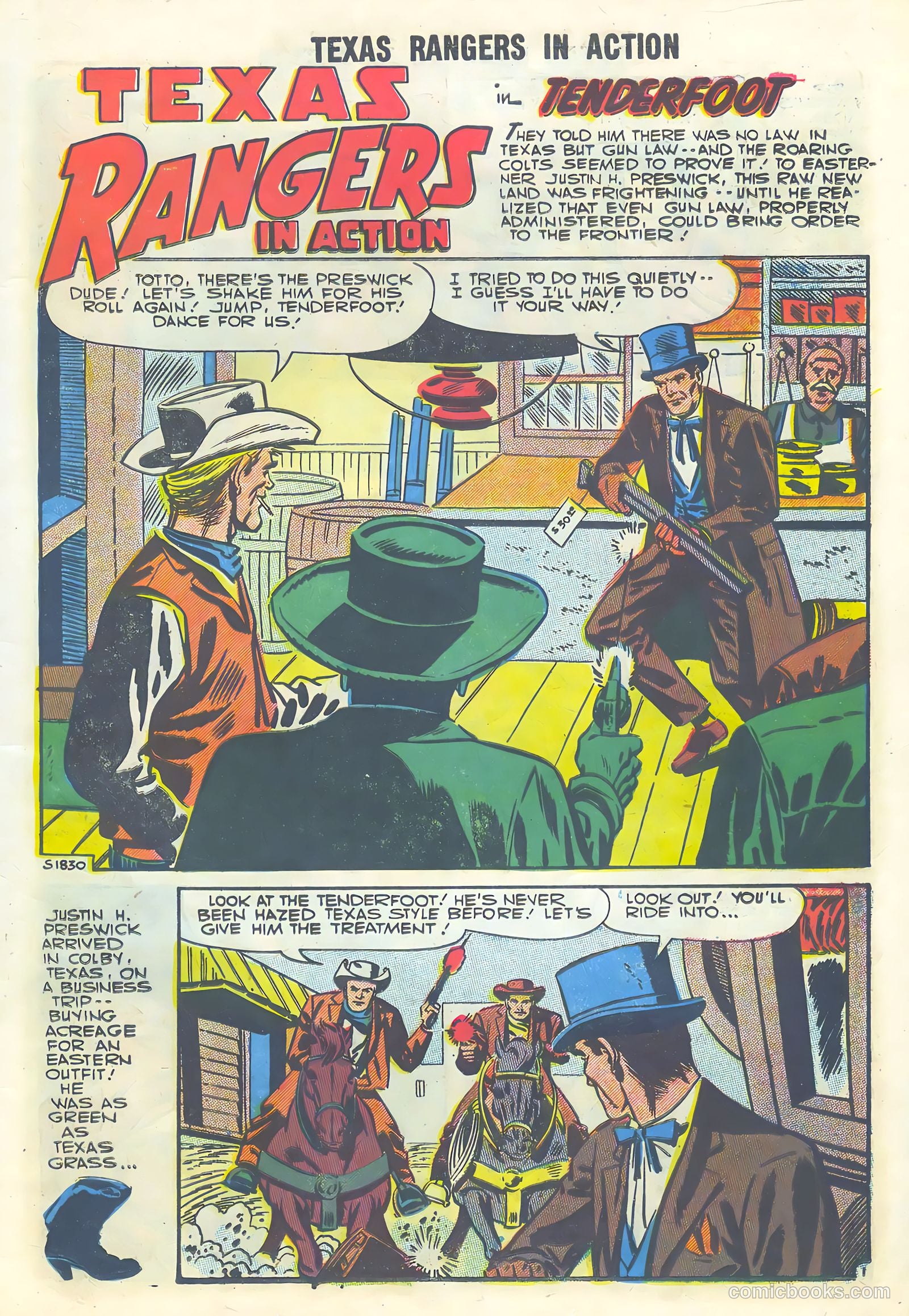 Texas Rangers in Action #8 (1957) — page 11 of 36