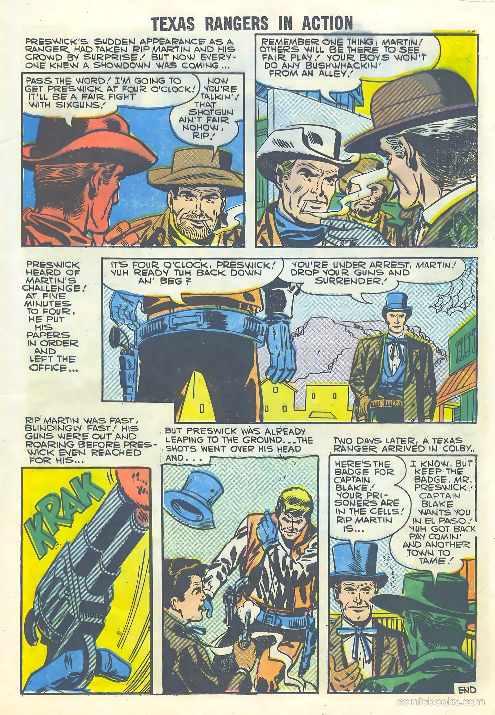 Texas Rangers in Action #8 (1957) — page 17 of 36