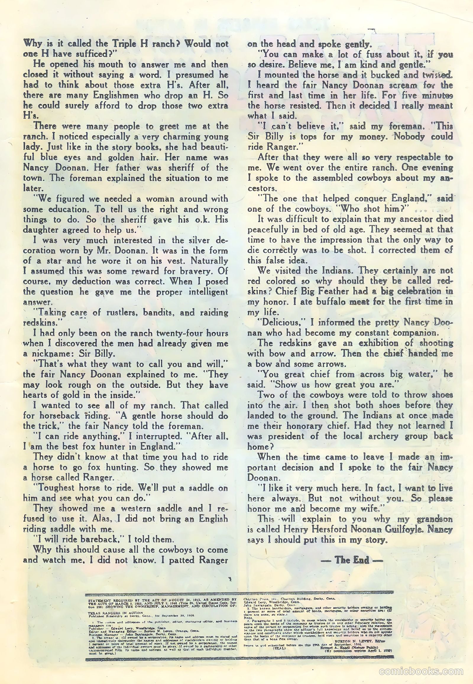 Texas Rangers in Action #8 (1957) — page 19 of 36