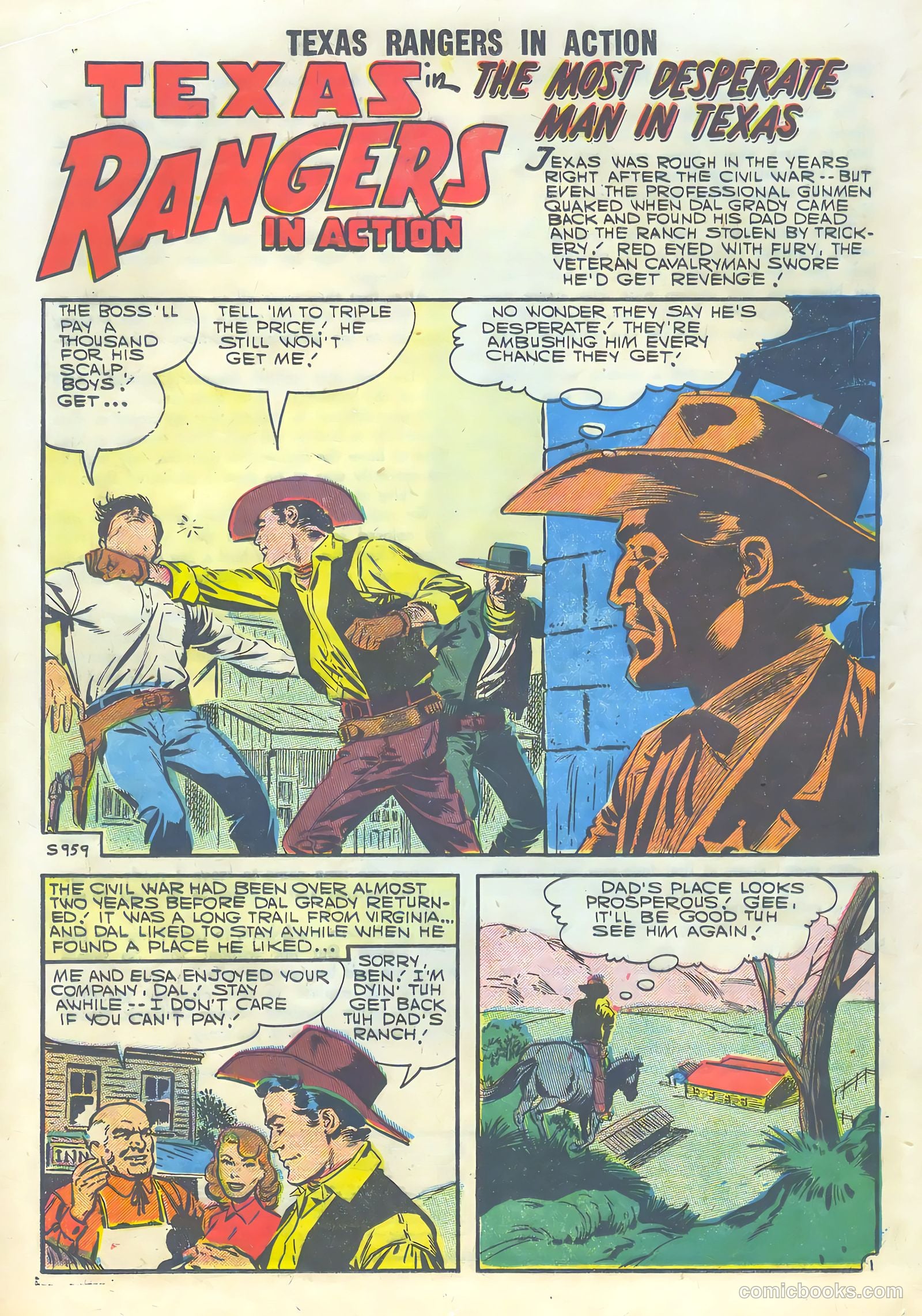 Texas Rangers in Action #8 (1957) — page 20 of 36
