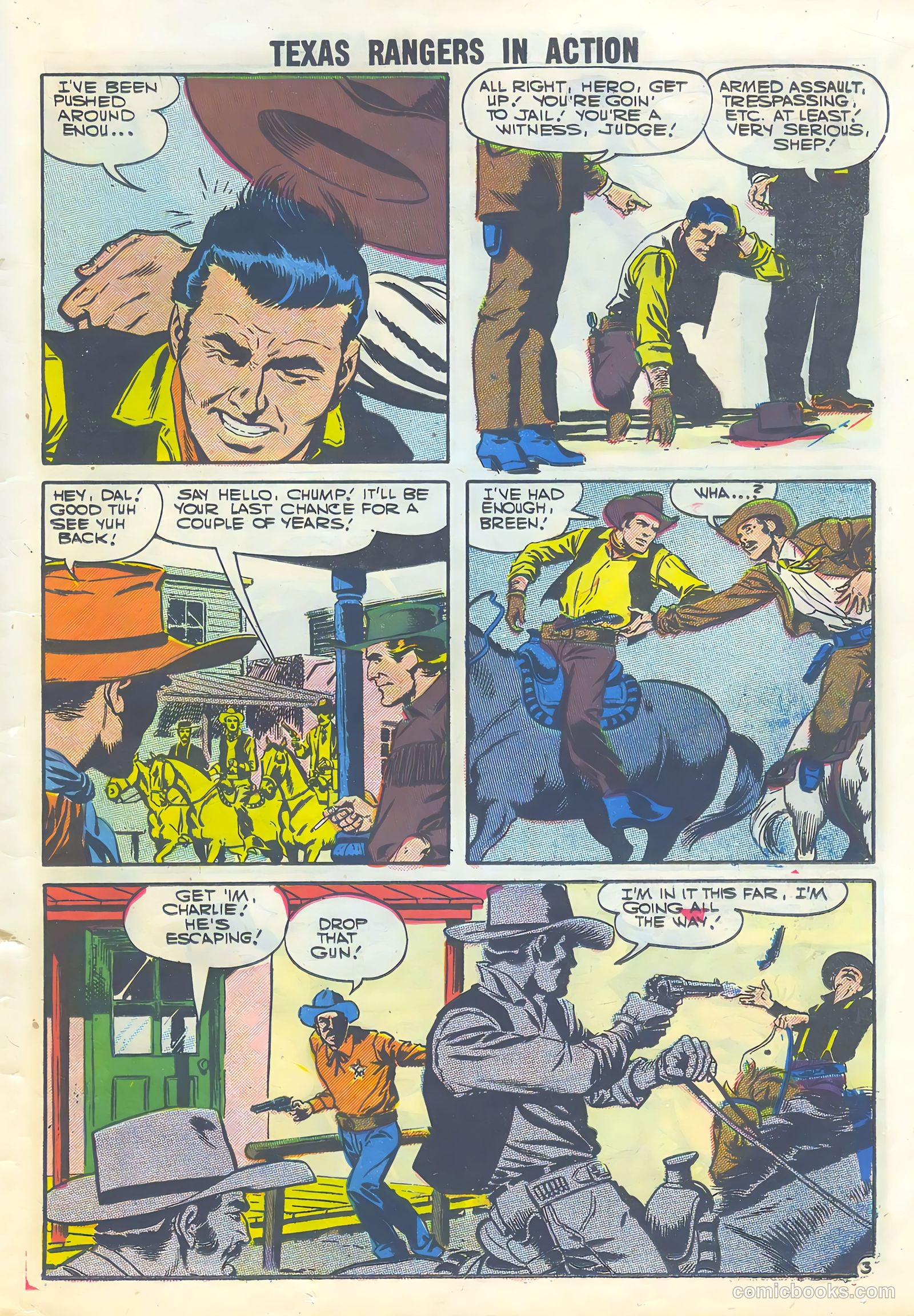Texas Rangers in Action #8 (1957) — page 23 of 36