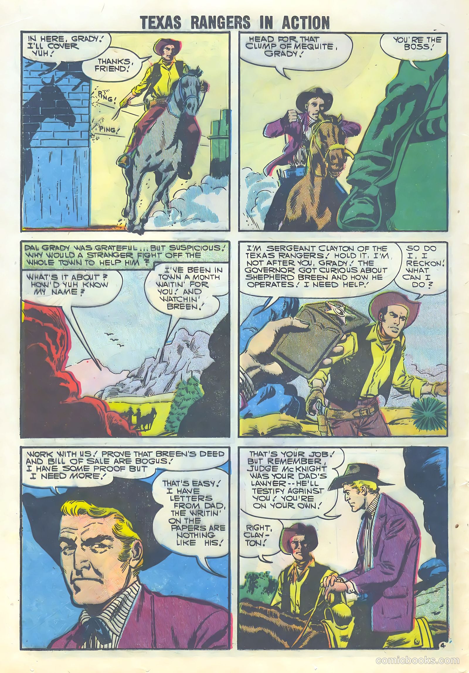Texas Rangers in Action #8 (1957) — page 24 of 36