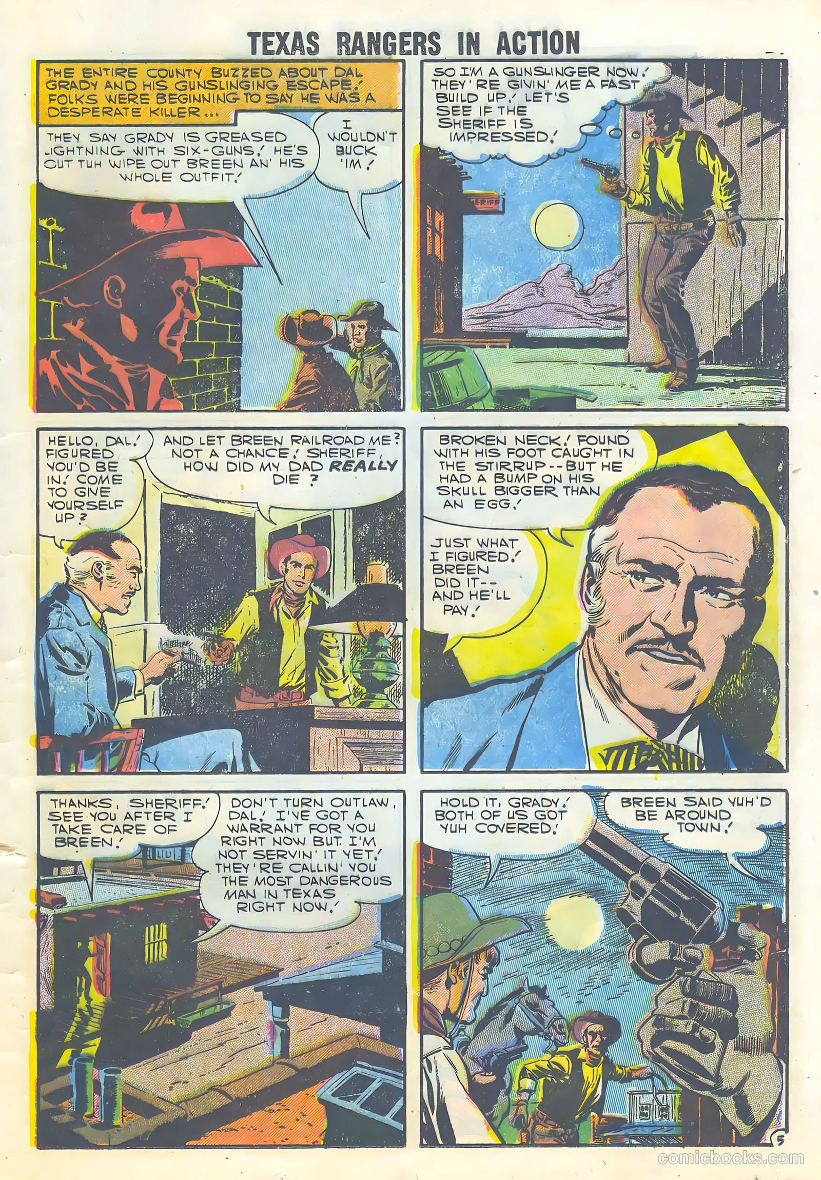 Texas Rangers in Action #8 (1957) — page 25 of 36