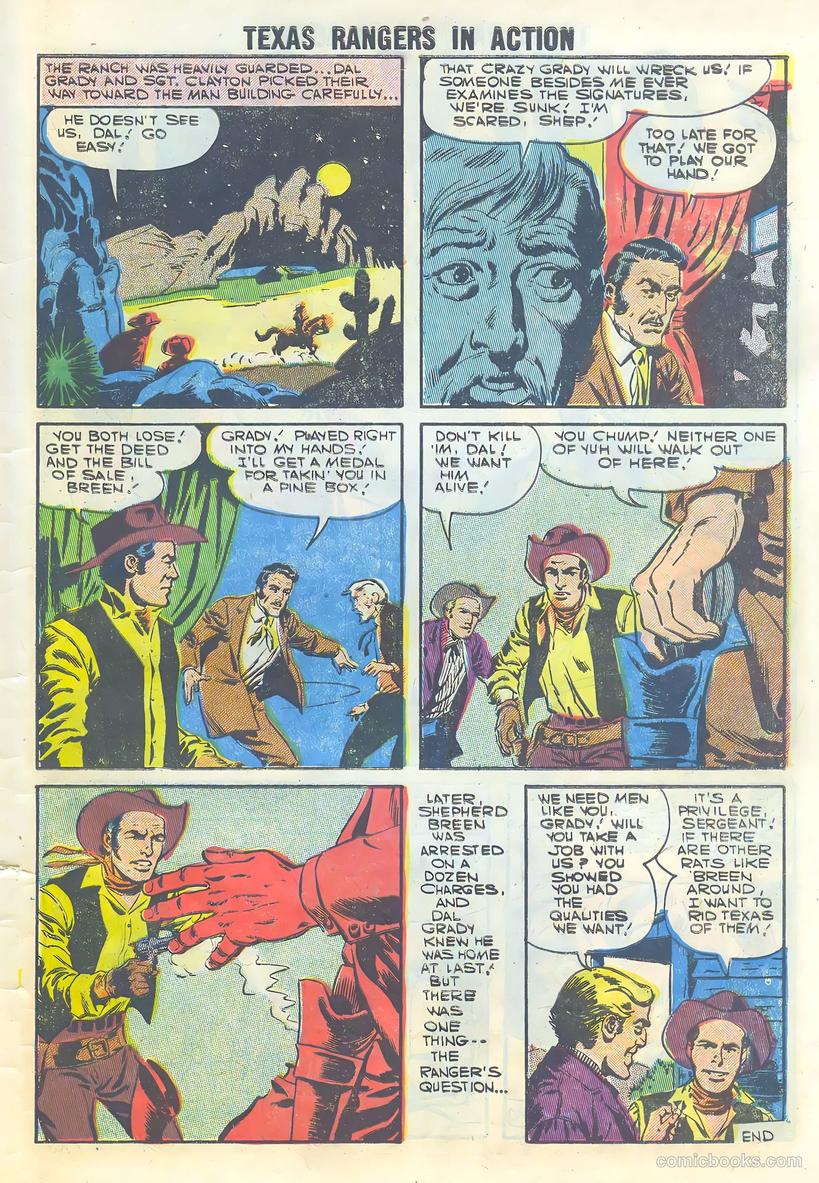 Texas Rangers in Action #8 (1957) — page 27 of 36