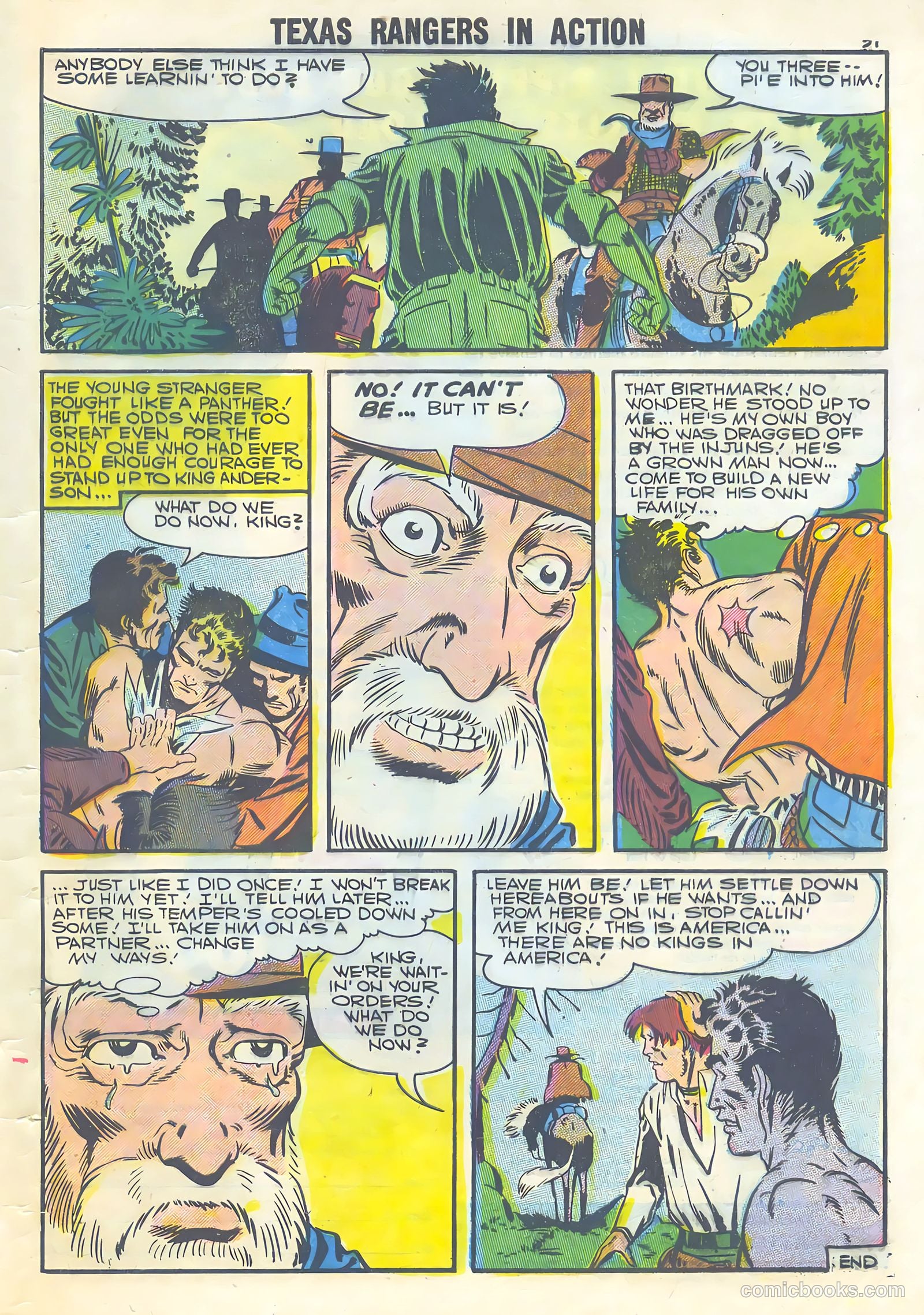 Texas Rangers in Action #8 (1957) — page 33 of 36