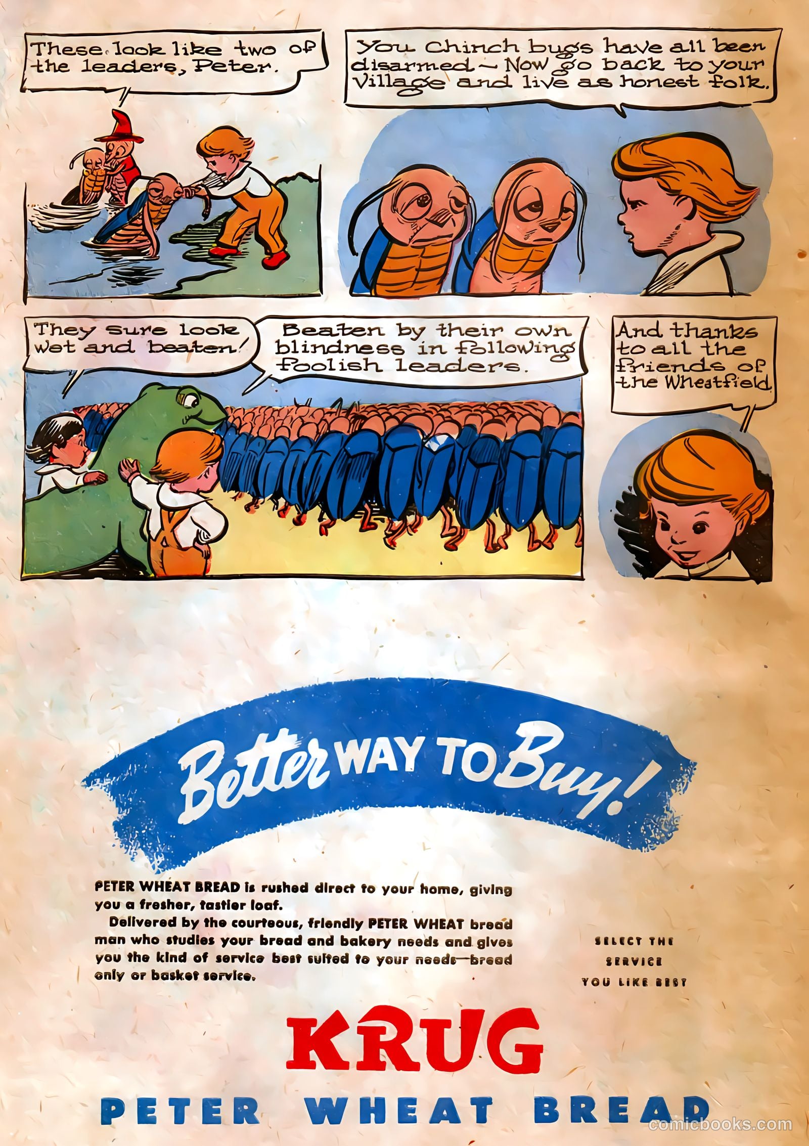 The Adventures of Peter Wheat #8 (1948, Peter Wheat Bread and Bakers Associates) — page 16 of 16